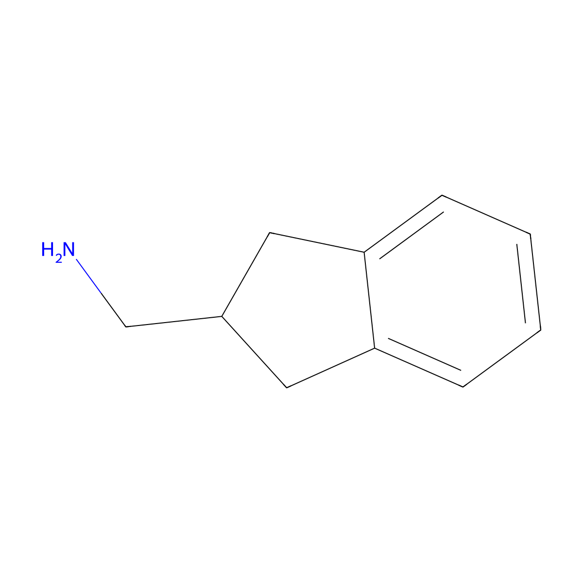 (2,3-Dihydro-1H-inden-2-yl)methanamine molecular structure, CAS 146737-65-7
