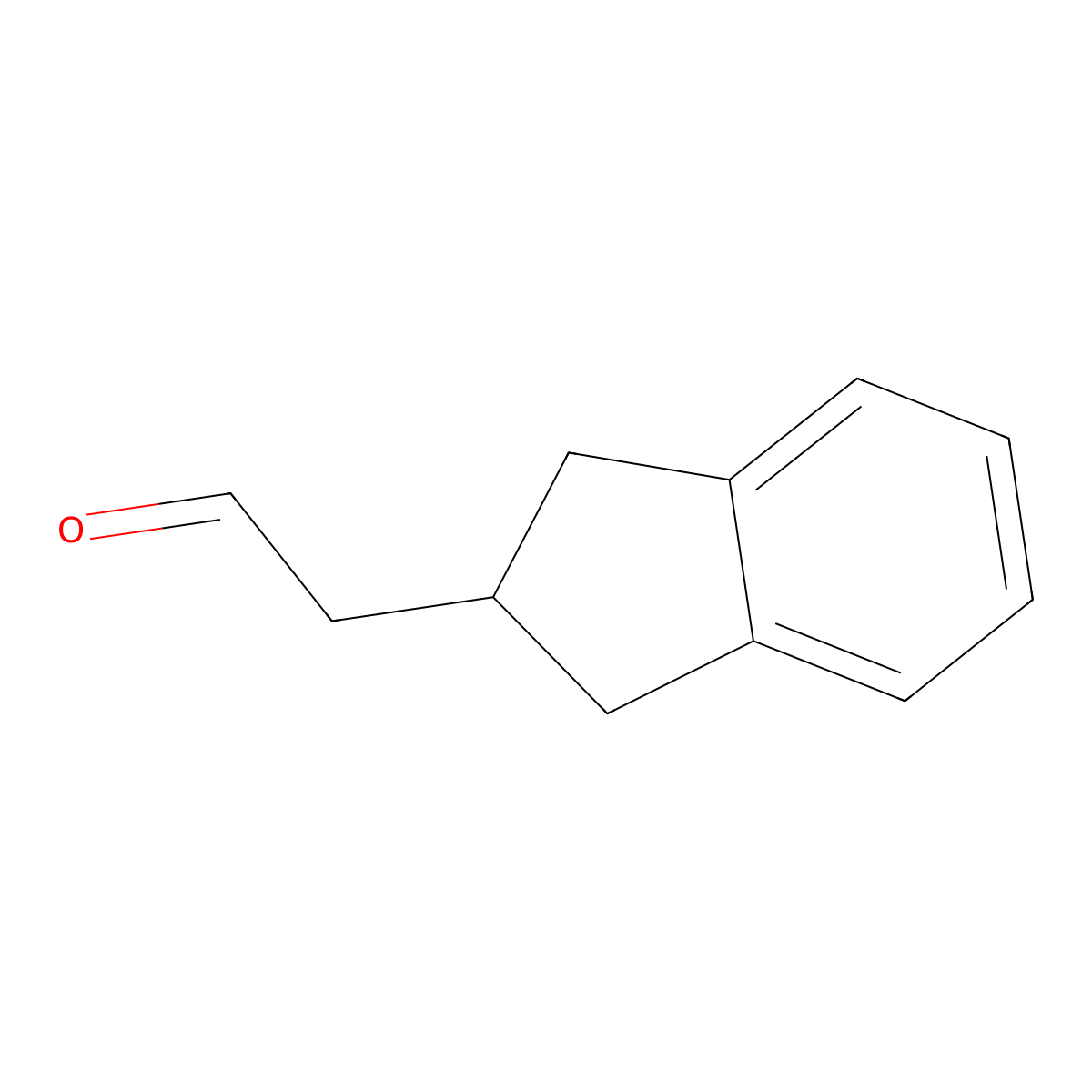 2-(2,3-dihydro-1H-inden-2-yl)acetaldehyde molecular structure, CAS 146737-67-9