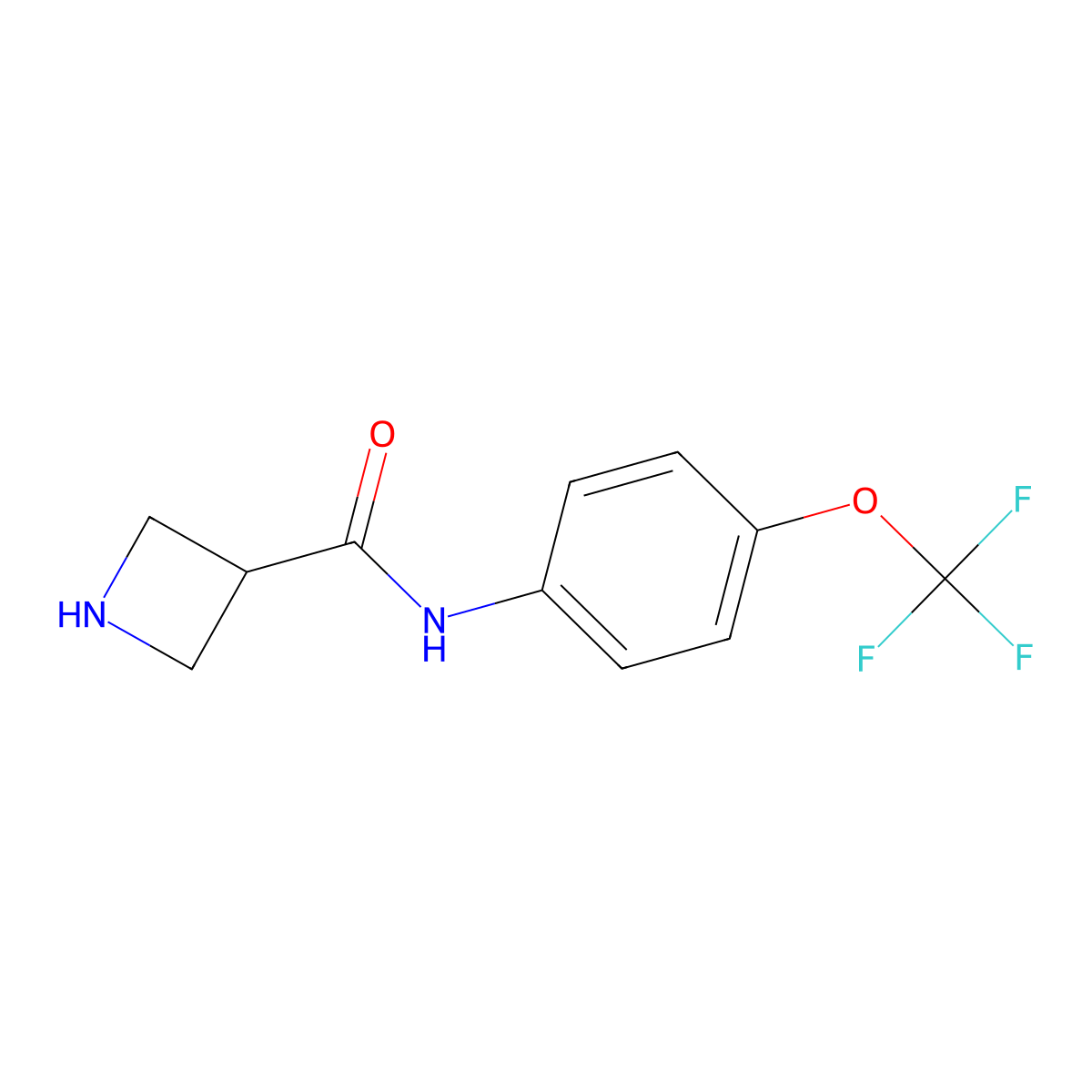 N-(4-(Trifluoromethoxy)phenyl)azetidine-3-carboxamide molecular structure, CAS 1467385-12-1