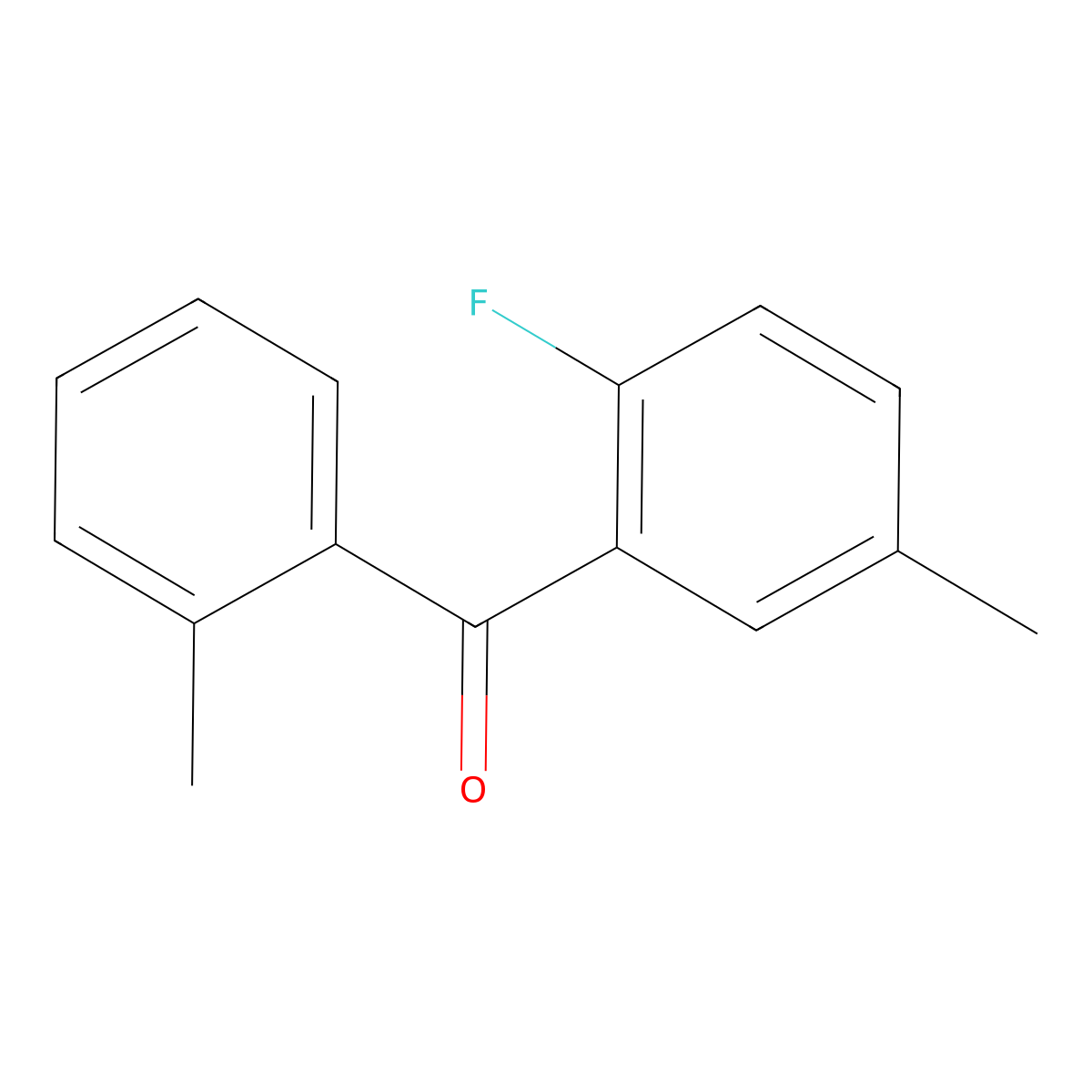 Methanone, (2-fluoro-5-methylphenyl)(2-methylphenyl)- molecular structure, CAS 1467385-31-4