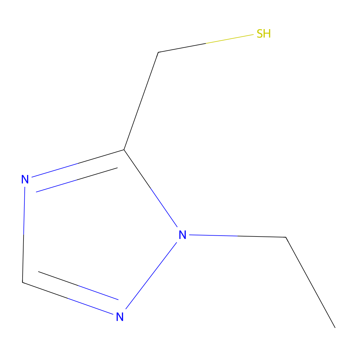 (1-Ethyl-1H-1,2,4-triazol-5-YL)methanethiol molecular structure, CAS 1467391-70-3