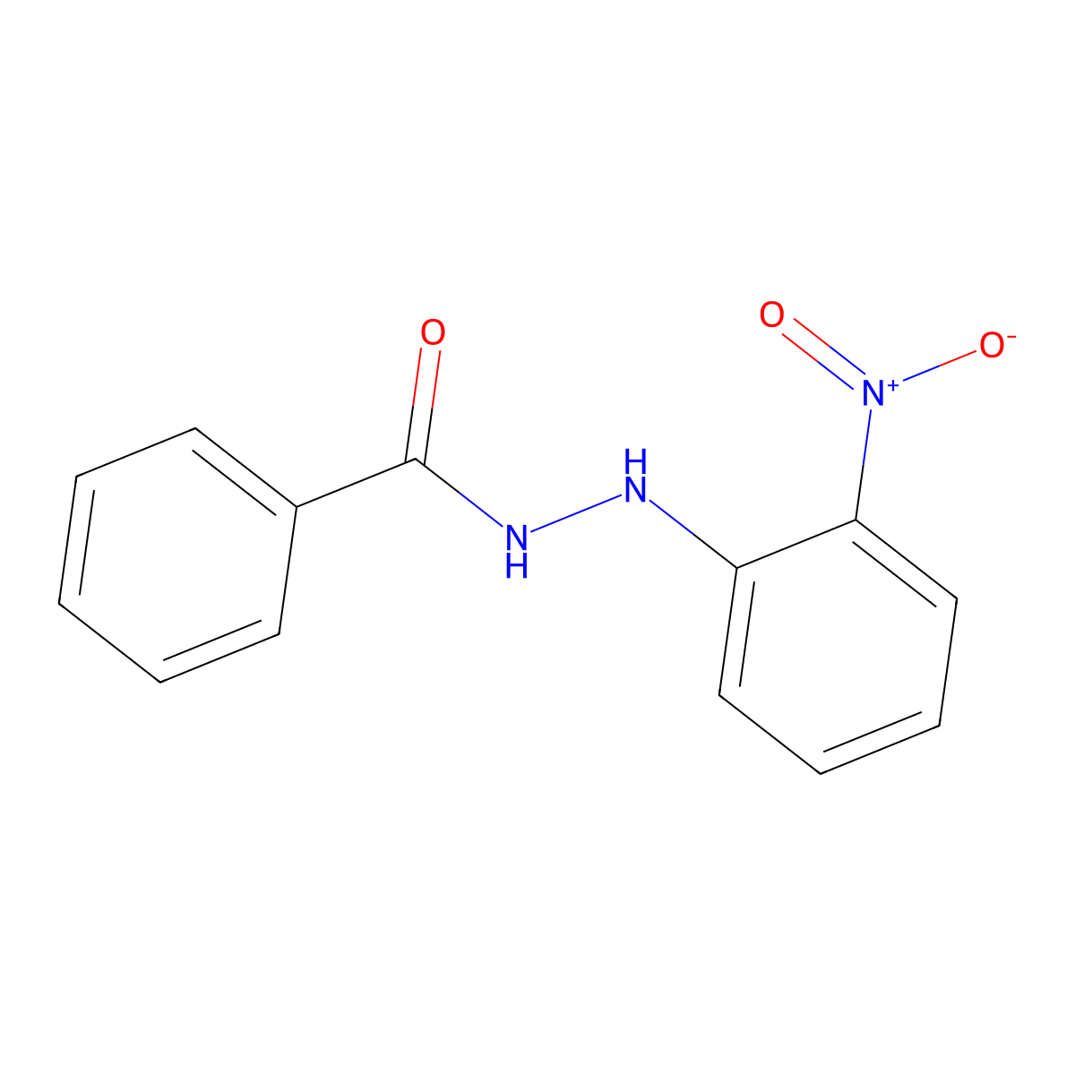 N'-(2-nitrophenyl)benzohydrazide molecular structure, CAS 14674-18-1