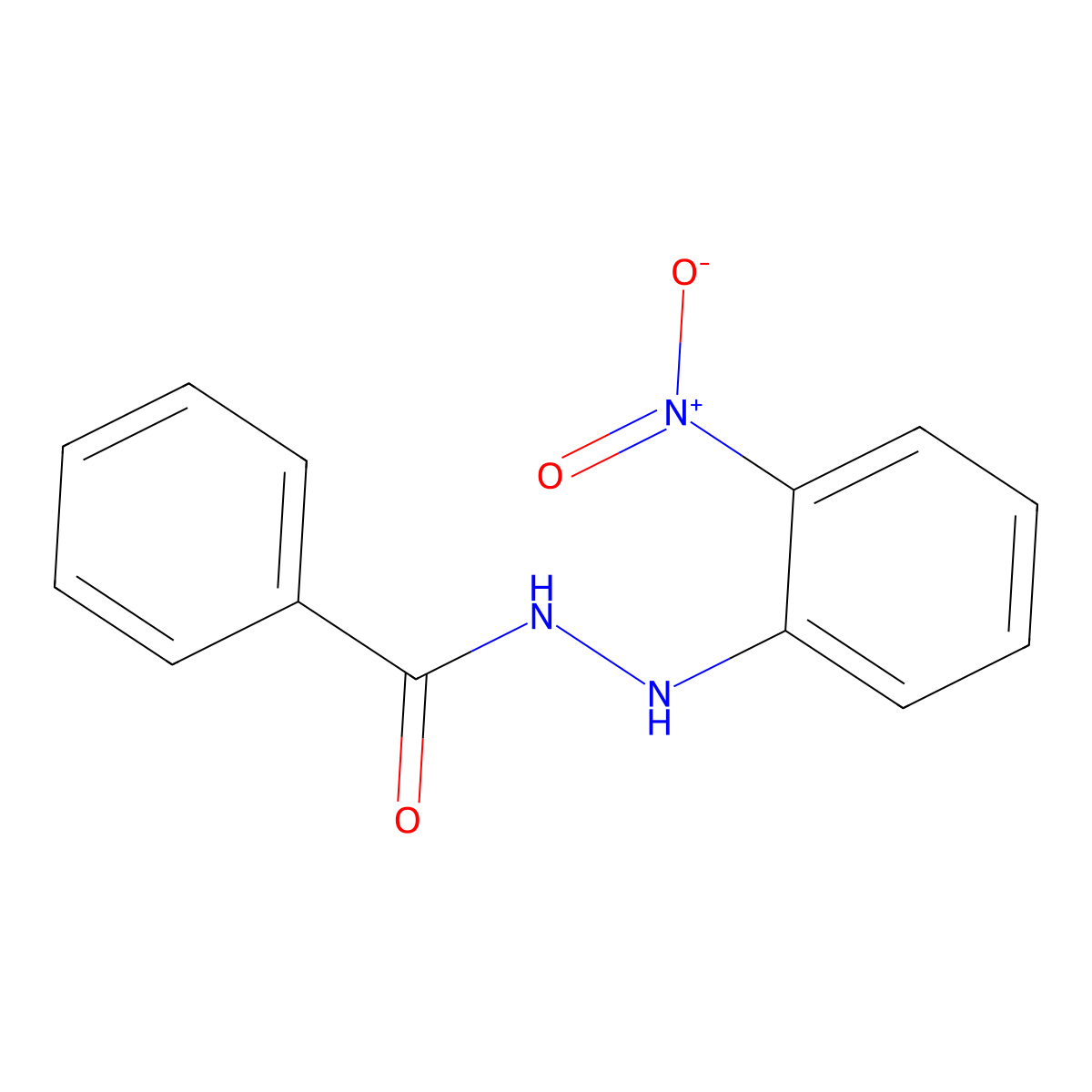 N'-(2-nitrophenyl)benzohydrazide molecular structure, CAS 14674-18-1