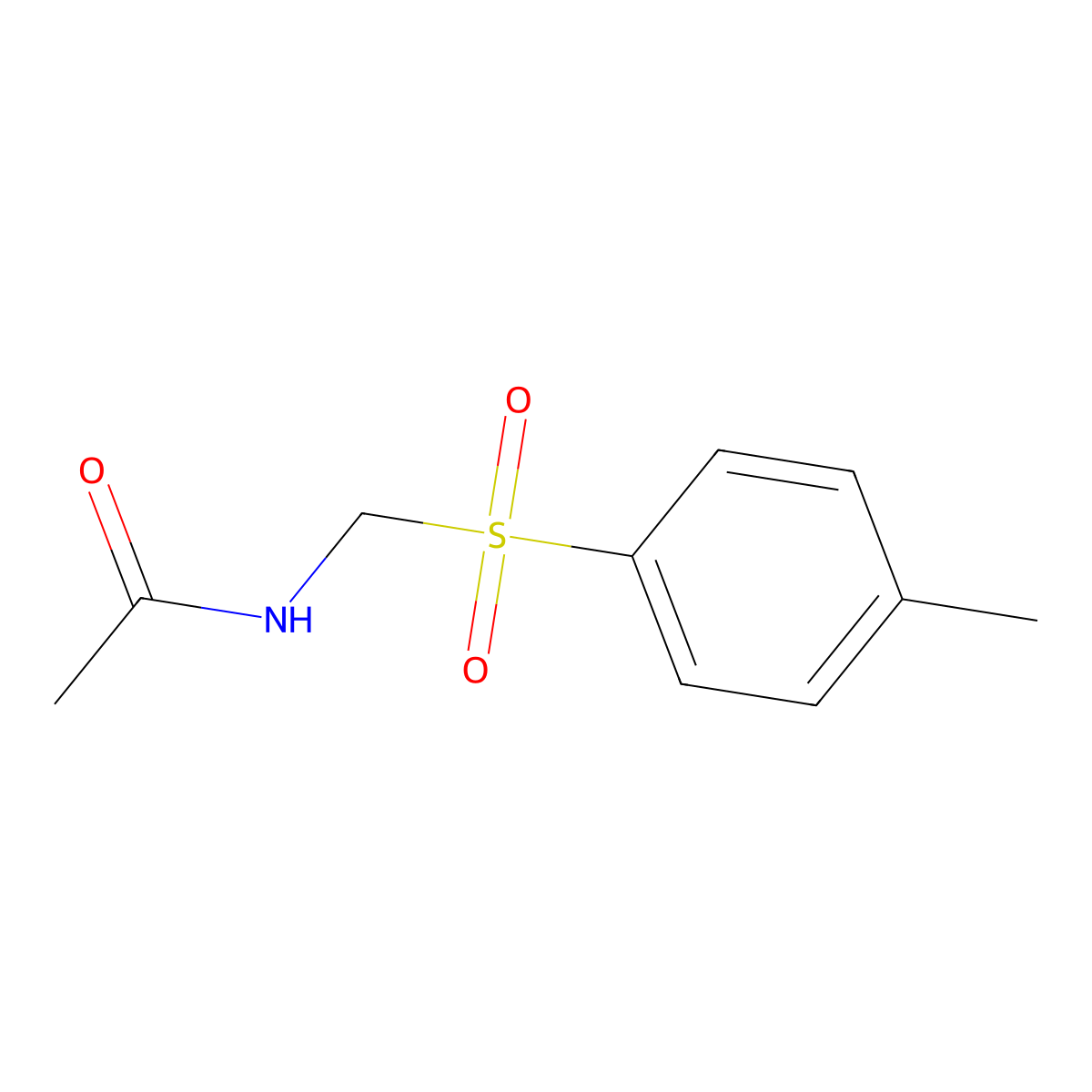 N-(Toluene-4-sulfonylmethyl)-acetamide molecular structure, CAS 14674-19-2