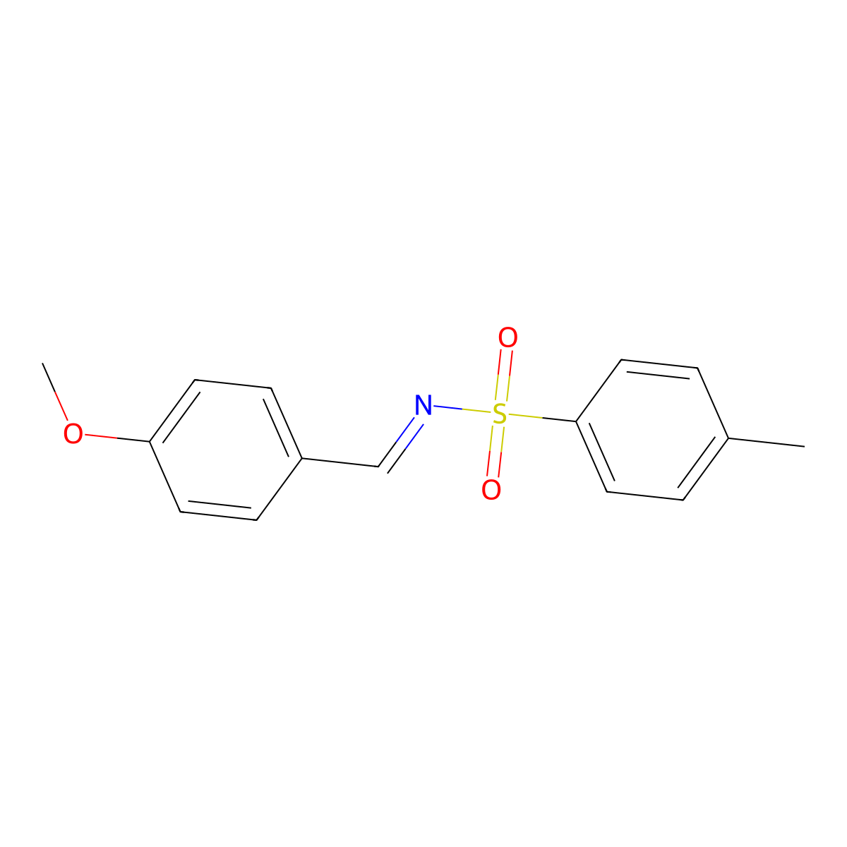 N-[(4-Methoxyphenyl)methylidene]-4-methylbenzene-1-sulfonamide molecular structure, CAS 14674-38-5