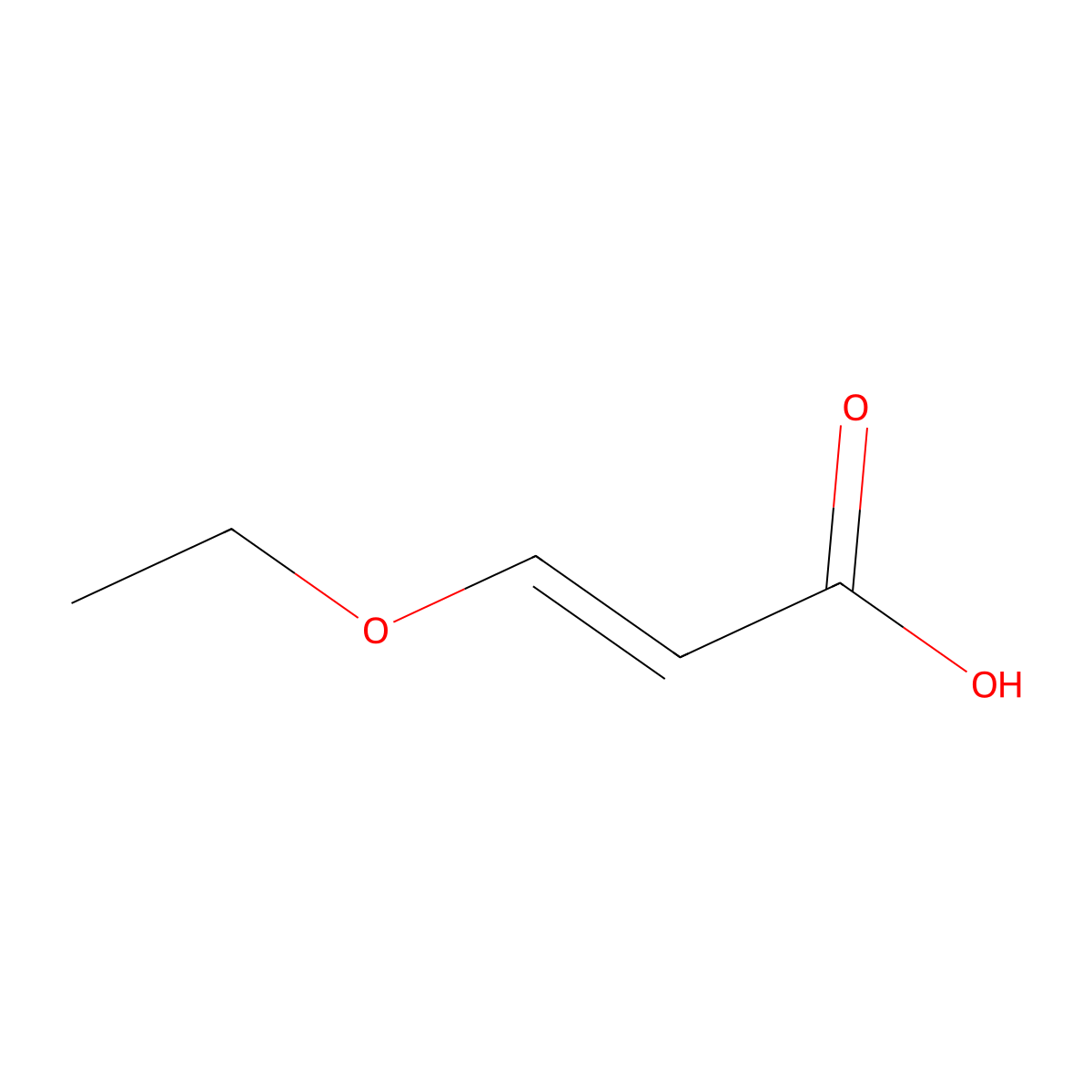 (E)-3-ethoxyacrylic acid molecular structure, CAS 14674-80-7