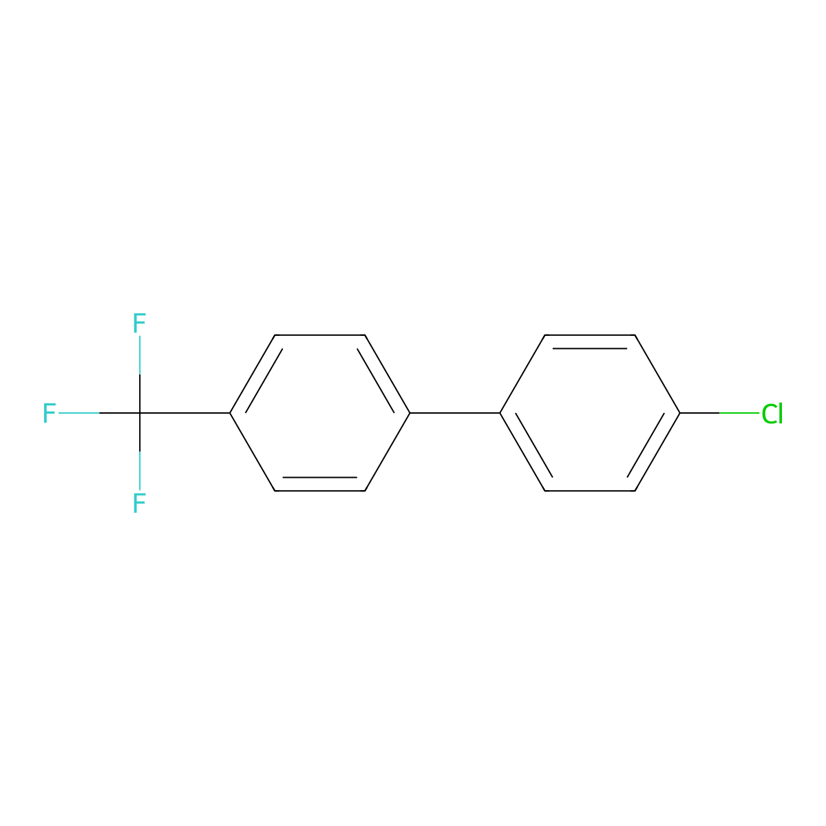 4-Chloro-4'-(trifluoromethyl)-1,1'-biphenyl molecular structure, CAS 146741-82-4