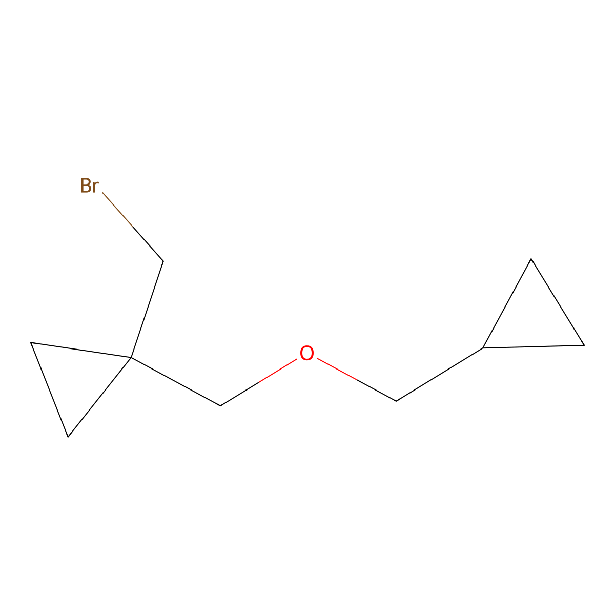 1-(Bromomethyl)-1-((cyclopropylmethoxy)methyl)cyclopropane molecular structure, CAS 1467412-68-5