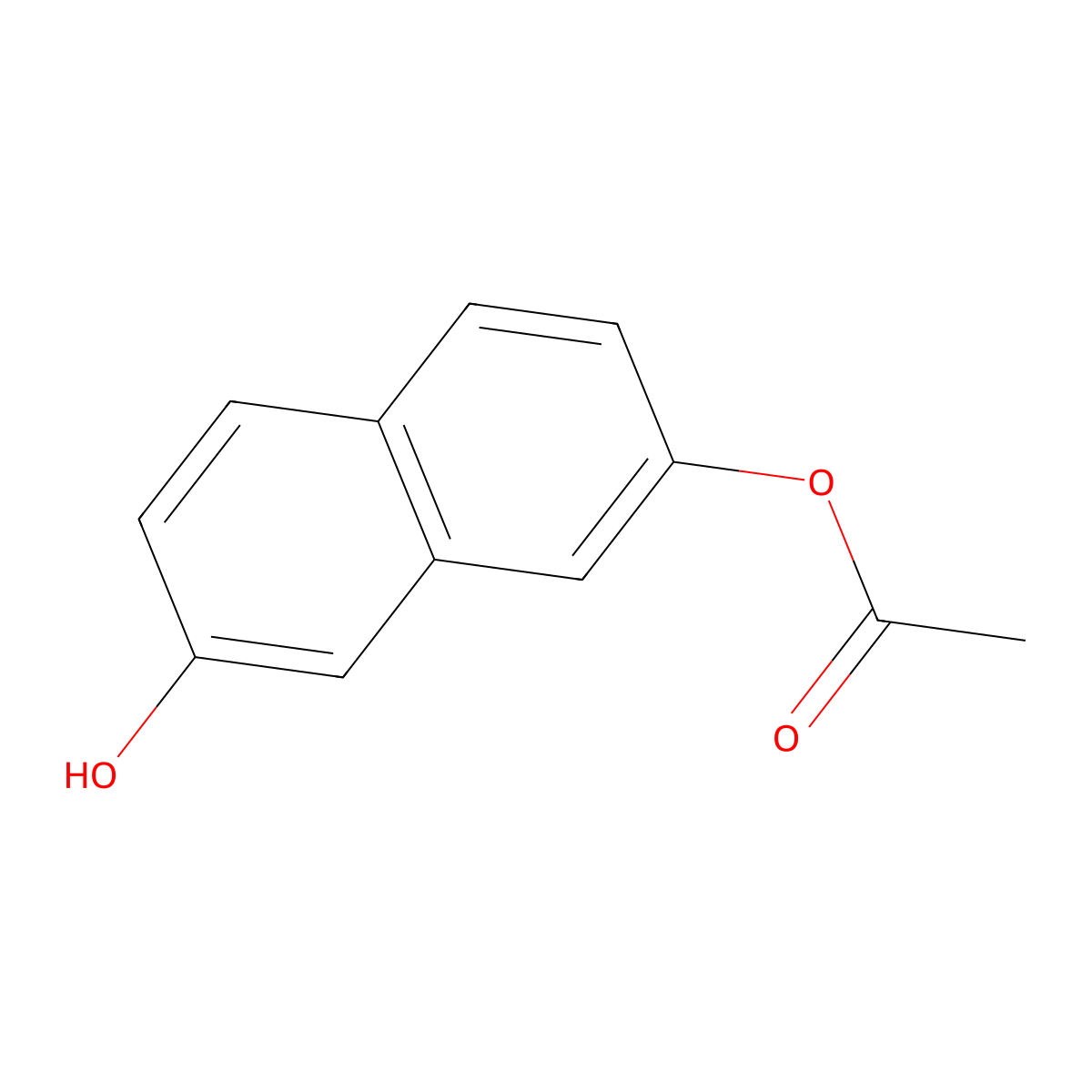 7-Hydroxynaphthalen-2-yl acetate molecular structure, CAS 146744-23-2