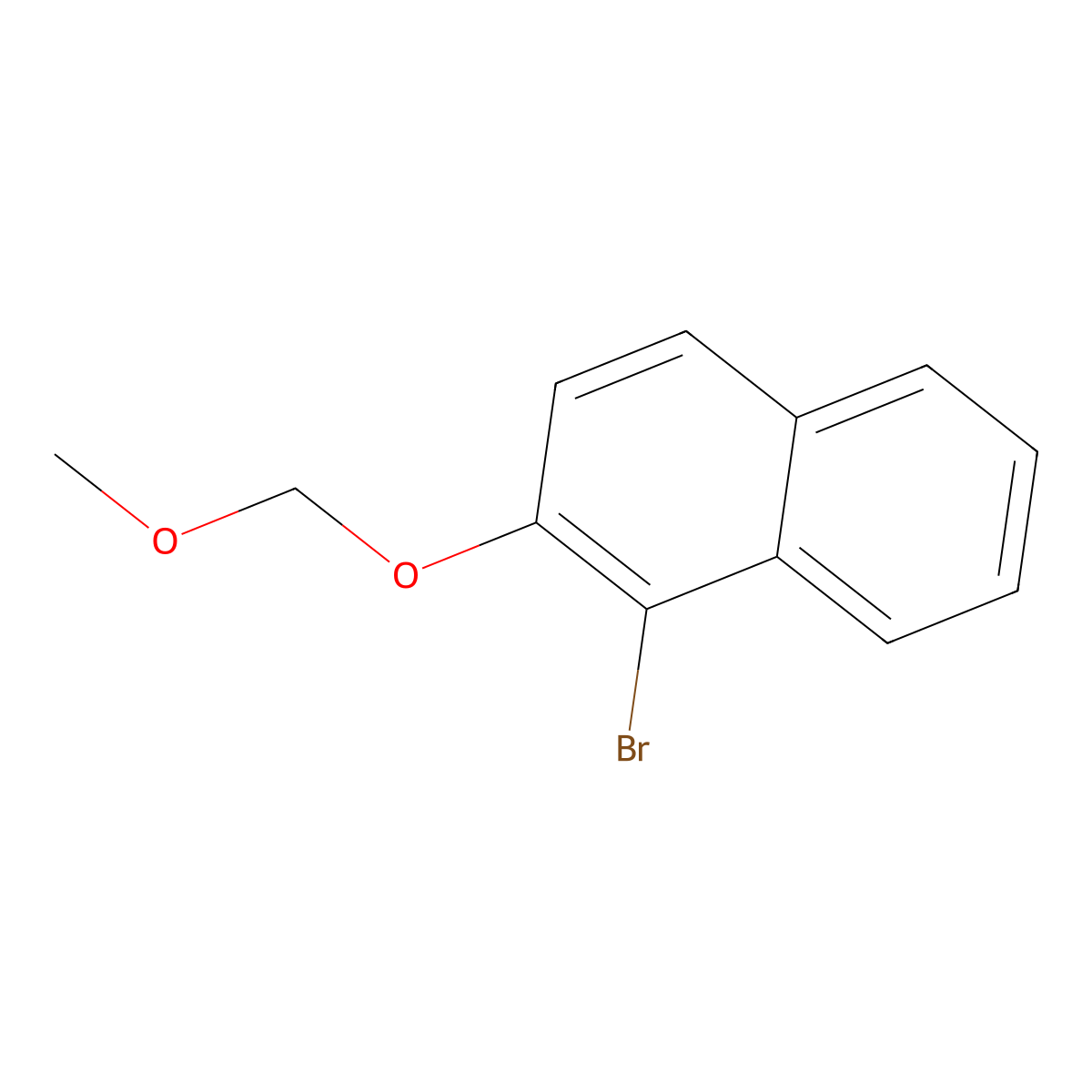 1-Bromo-2-(methoxymethoxy)naphthalene molecular structure, CAS 146746-73-8