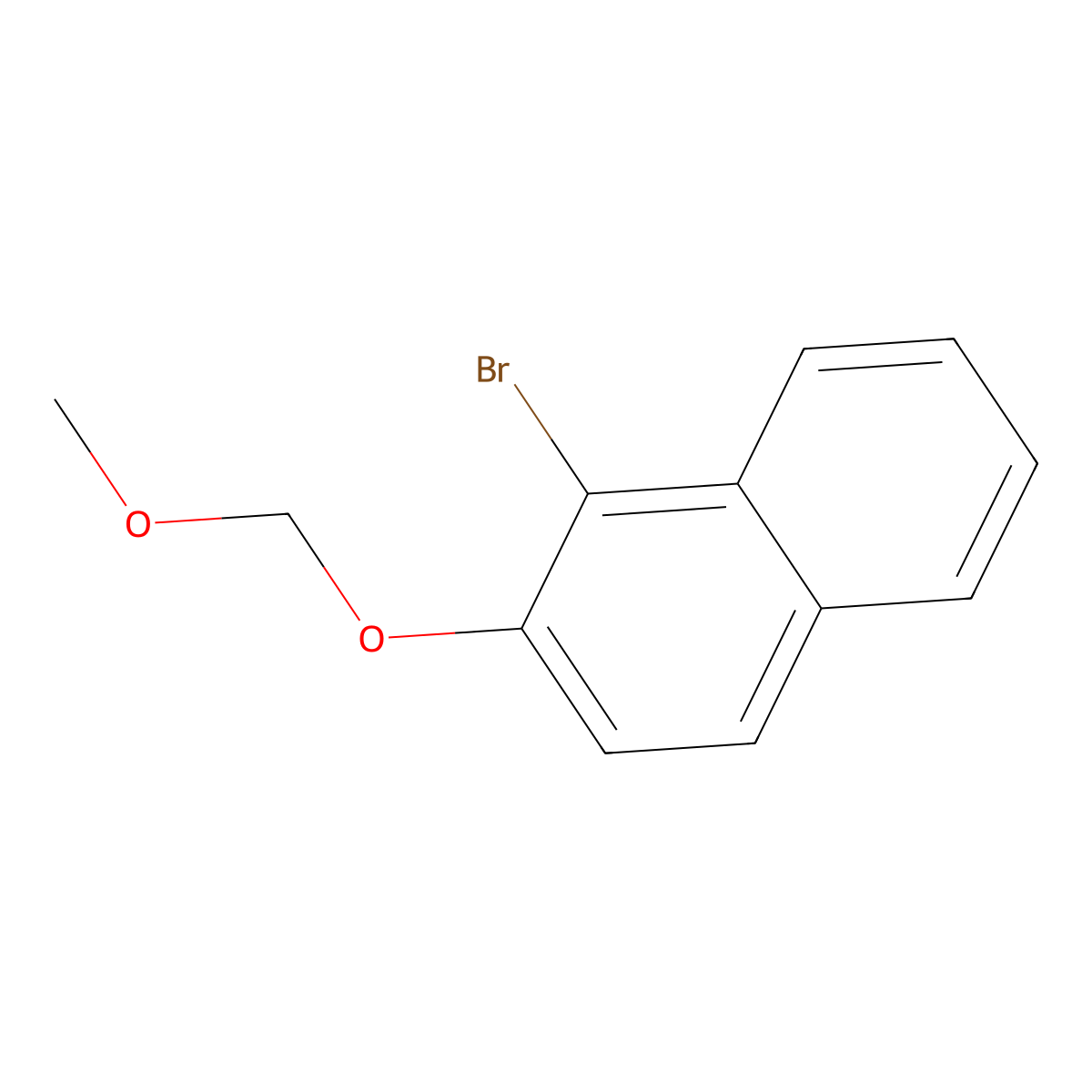 1-Bromo-2-(methoxymethoxy)naphthalene molecular structure, CAS 146746-73-8