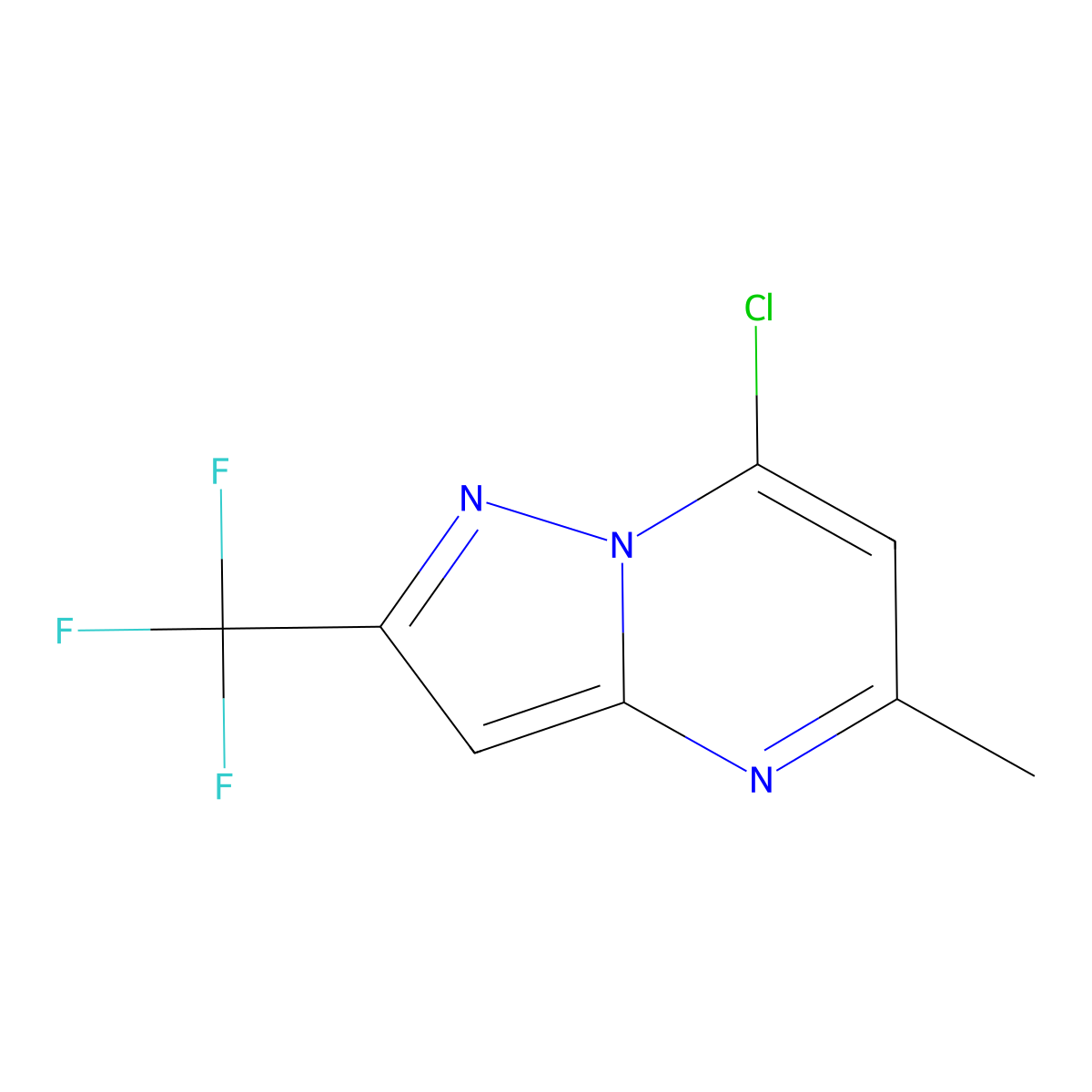 7-Chloro-5-methyl-2-(trifluoromethyl)pyrazolo[1,5-A]pyrimidine molecular structure, CAS 1467492-14-3