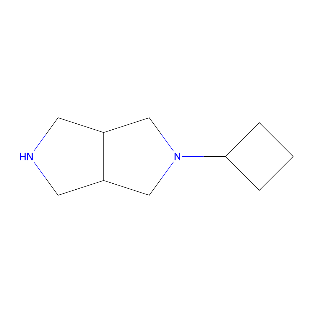 2-Cyclobutyl-octahydropyrrolo[3,4-c]pyrrole molecular structure, CAS 1467500-42-0