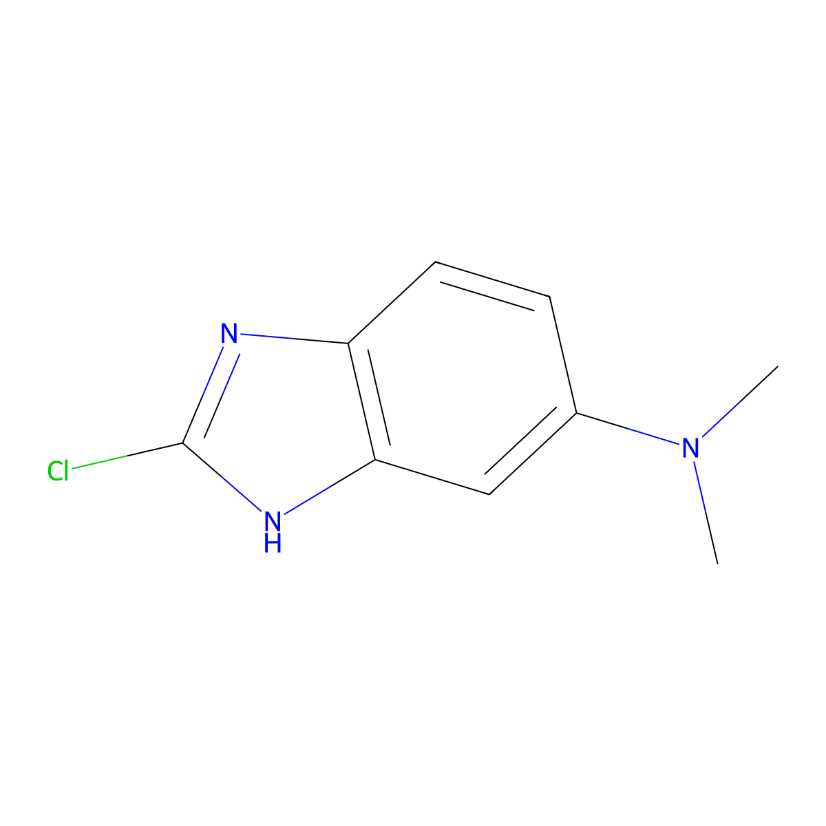 2-chloro-N,N-dimethyl-3H-benzimidazol-5-amine molecular structure, CAS 1467571-05-6