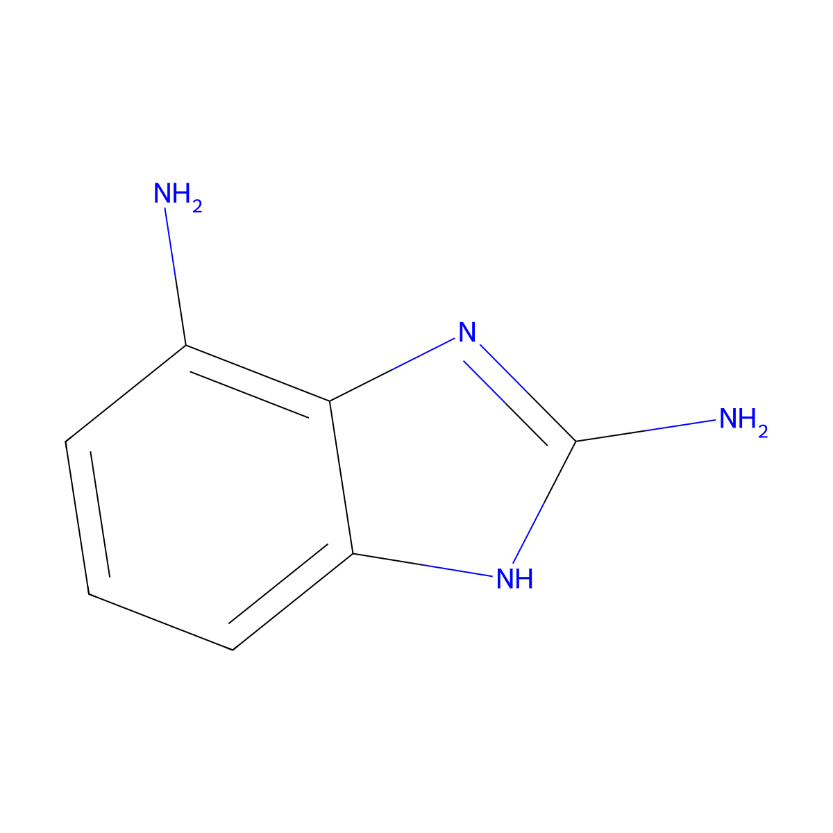 1H-1,3-benzodiazole-2,7-diamine molecular structure, CAS 1467571-35-2