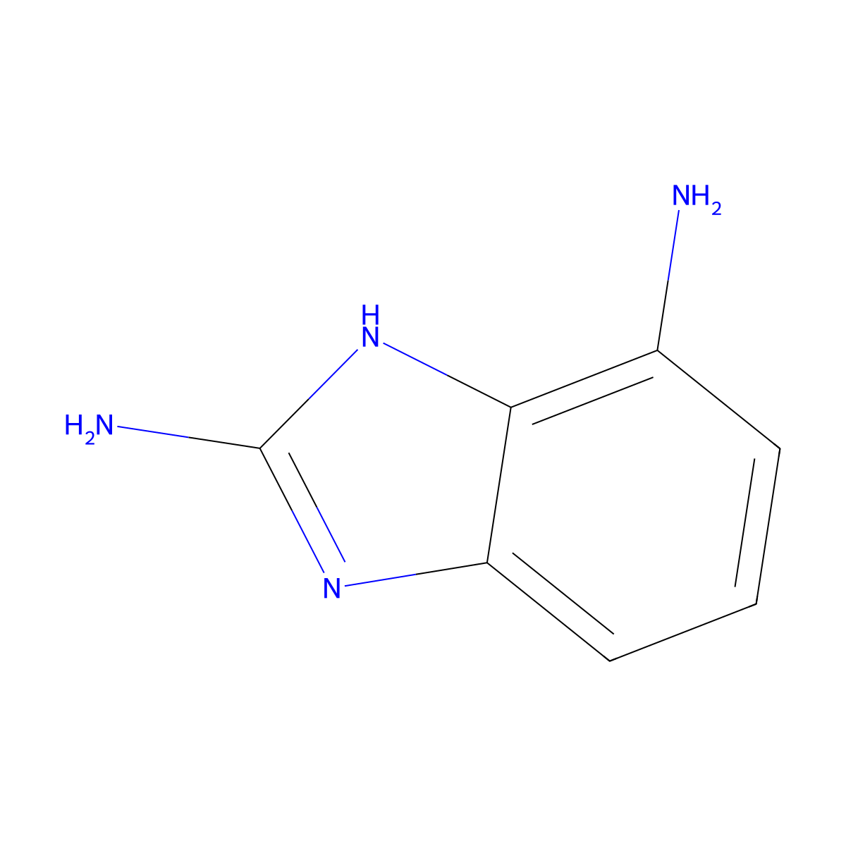 1H-1,3-benzodiazole-2,7-diamine molecular structure, CAS 1467571-35-2
