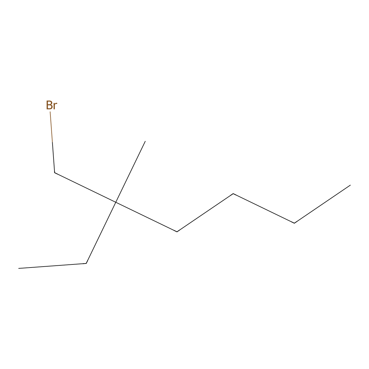 3-(Bromomethyl)-3-methylheptane molecular structure, CAS 1467589-67-8