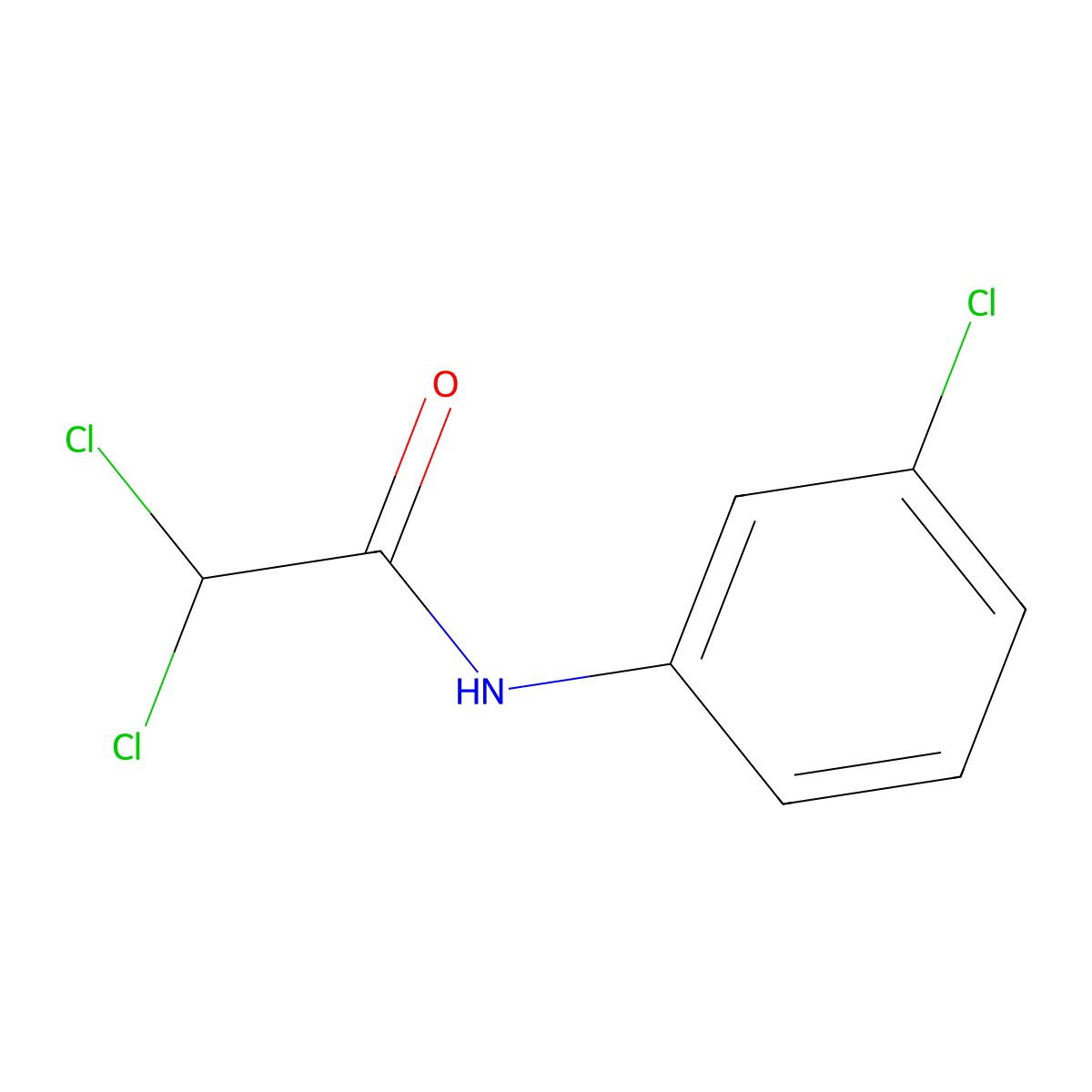 2,2,3'-Trichloroacetanilide molecular structure, CAS 14676-39-2