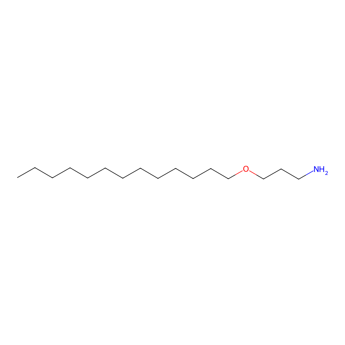3-(Tridecyloxy)-1-propanamine molecular structure, CAS 14676-61-0