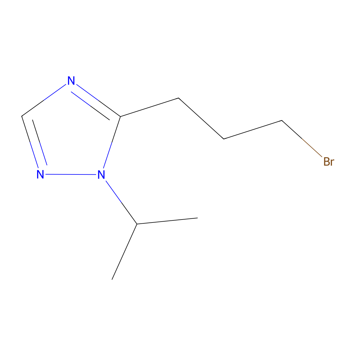 5-(3-Bromopropyl)-1-isopropyl-1h-1,2,4-triazole molecular structure, CAS 1467656-07-0