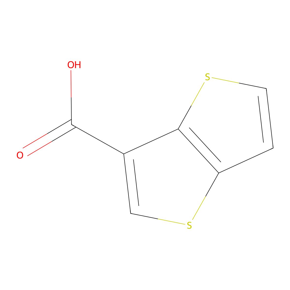 Thieno[3,2-b]thiophene-3-carboxylic acid molecular structure, CAS 1467663-02-0