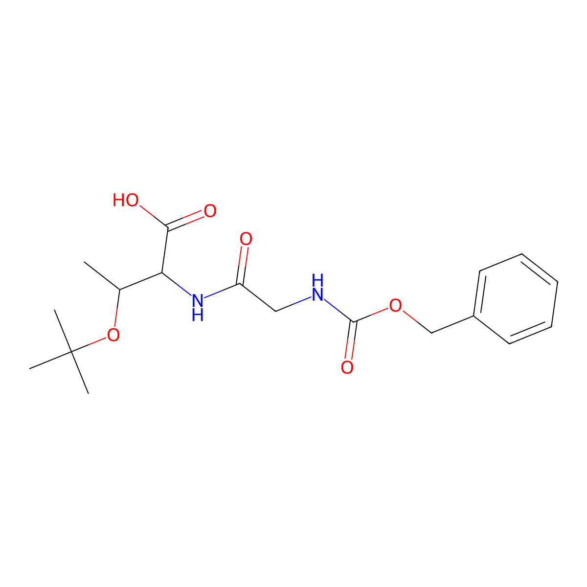 (2S,3R)-2-(2-{[(benzyloxy)carbonyl]amino}acetamido)-3-(tert-butoxy)butanoic acid molecular structure, CAS 146767-29-5