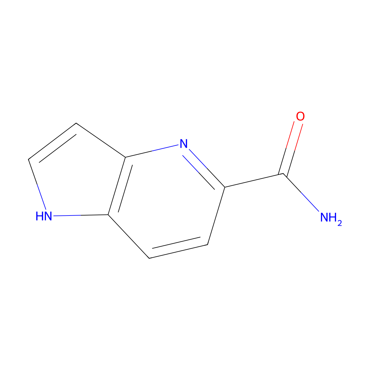 1H-Pyrrolo[3,2-b]pyridine-5-carboxamide molecular structure, CAS 146767-59-1