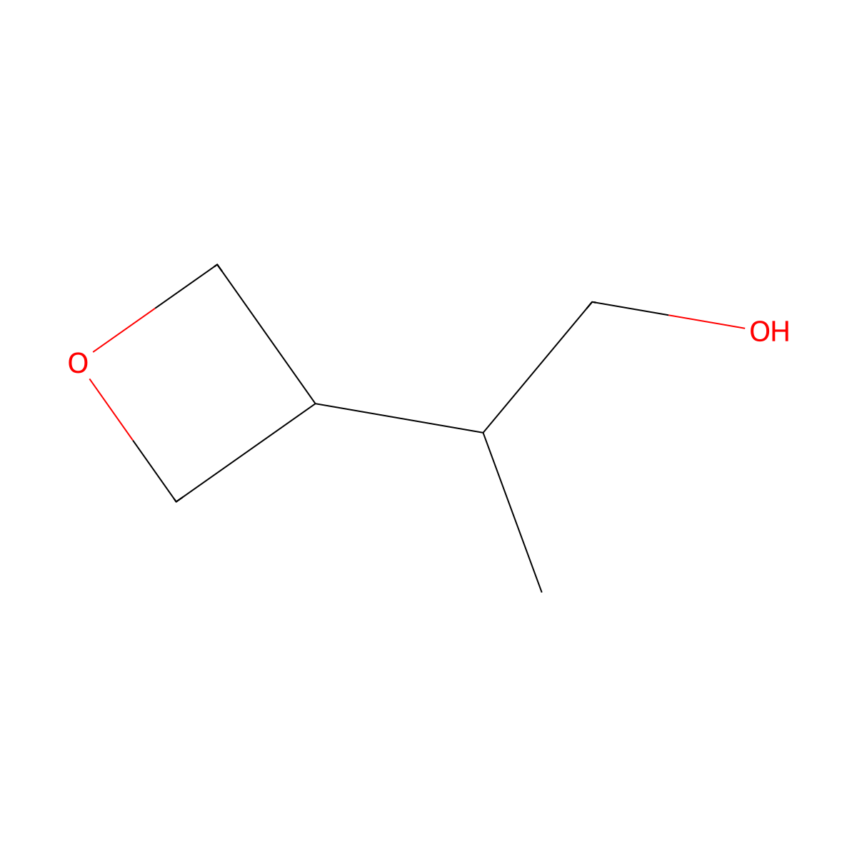 2-(Oxetan-3-yl)propan-1-ol molecular structure, CAS 1467674-36-7