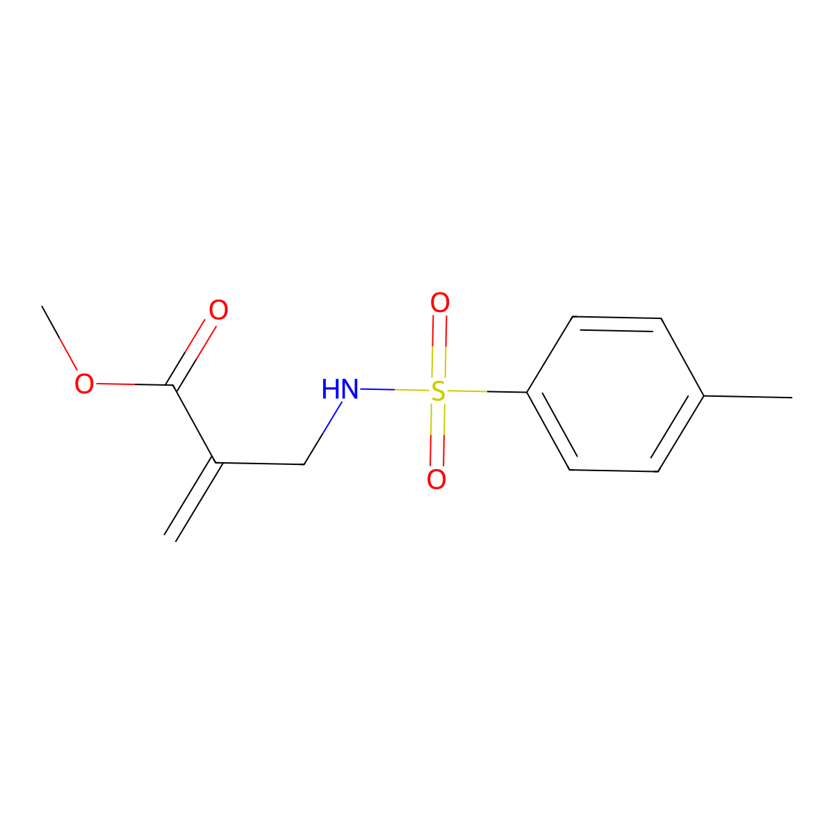 Methyl 2-((4-methylphenylsulfonamido)methyl)acrylate molecular structure, CAS 1467725-31-0