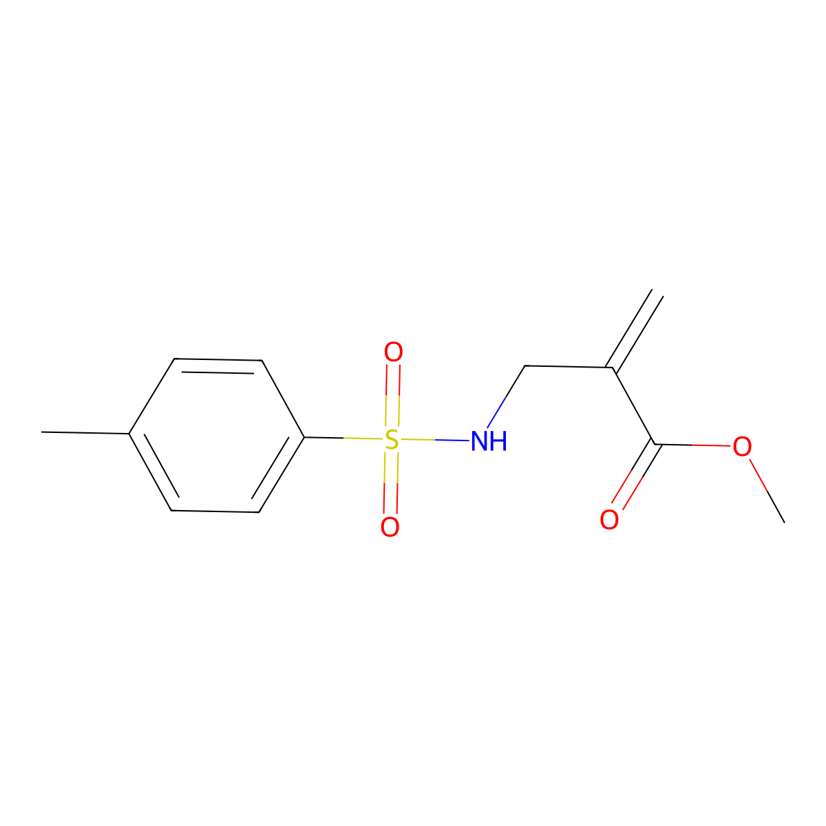Methyl 2-((4-methylphenylsulfonamido)methyl)acrylate molecular structure, CAS 1467725-31-0