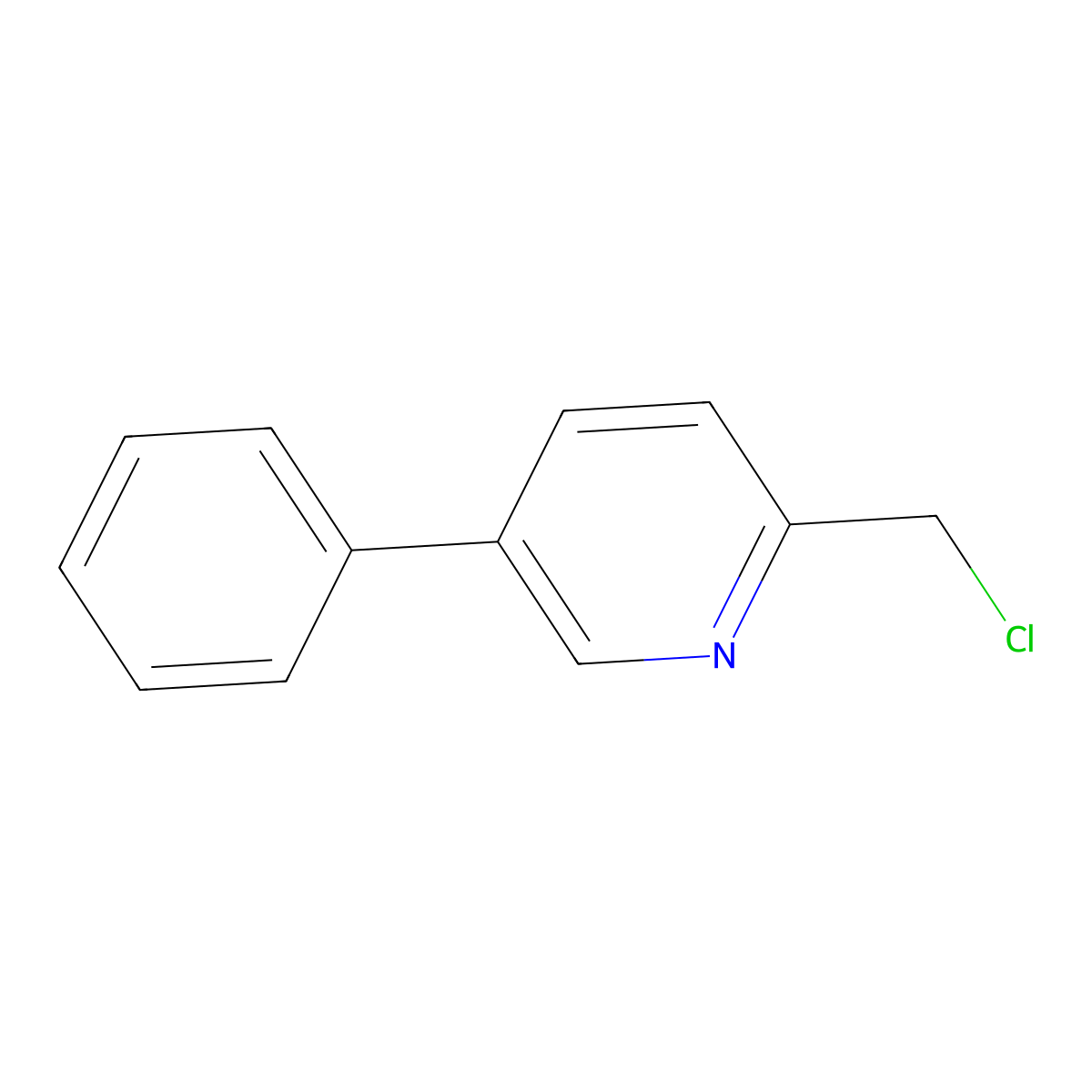 2-(Chloromethyl)-5-phenylpyridine molecular structure, CAS 146775-28-2