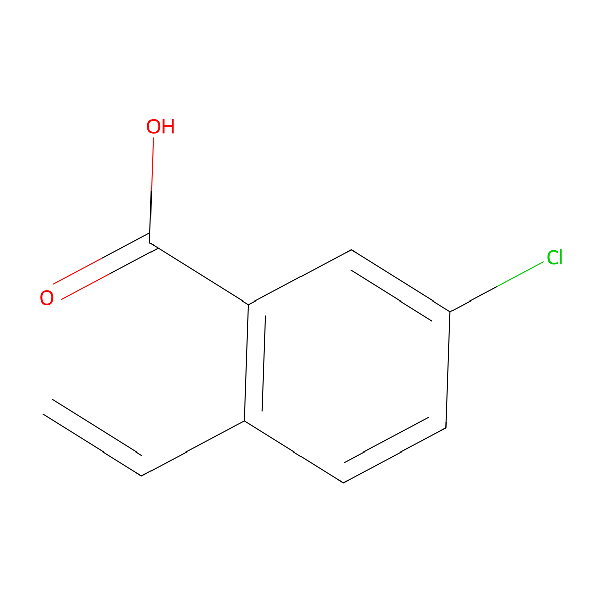 5-Chloro-2-vinylbenzoic acid molecular structure, CAS 1467773-21-2