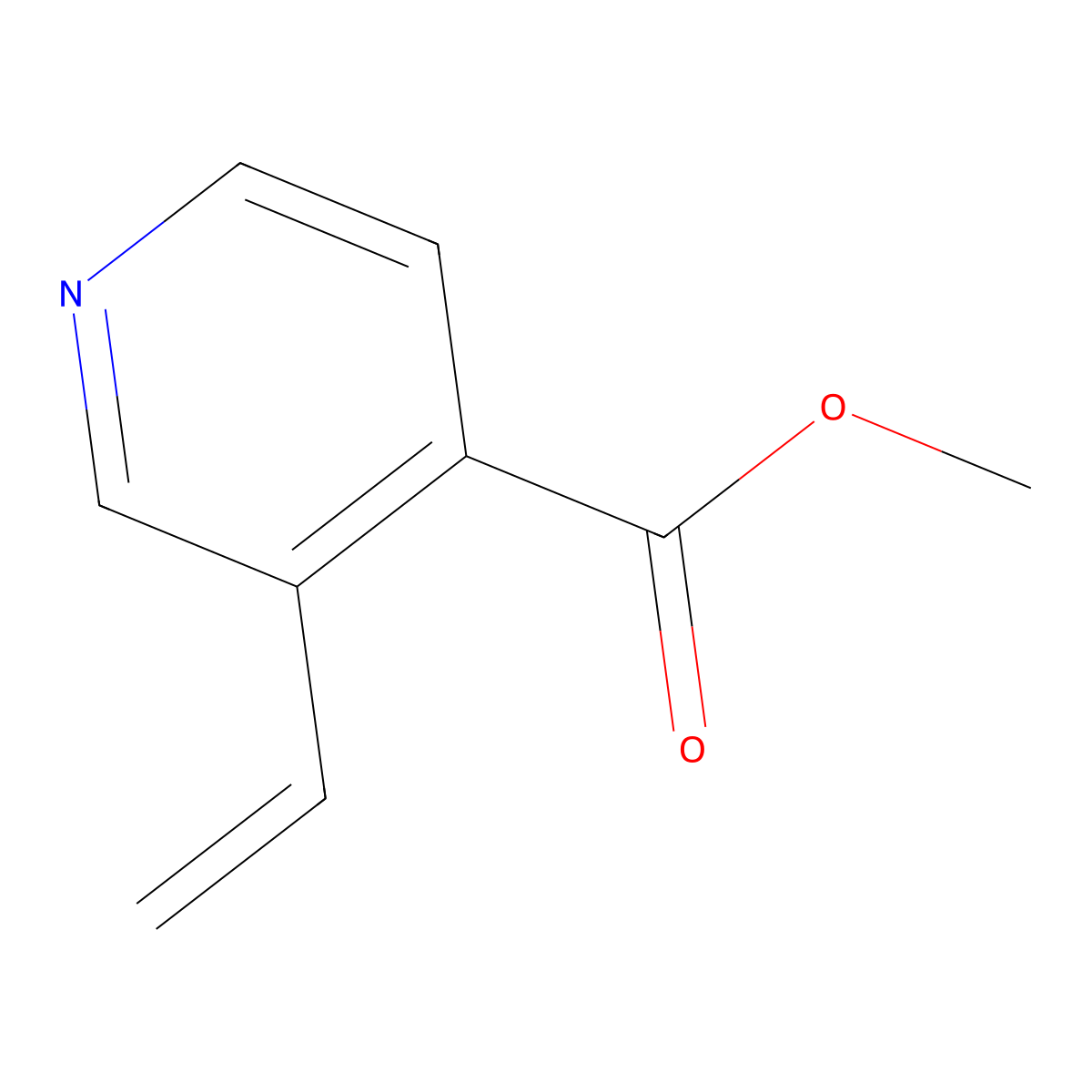 Methyl 3-ethenylpyridine-4-carboxylate molecular structure, CAS 1467773-42-7