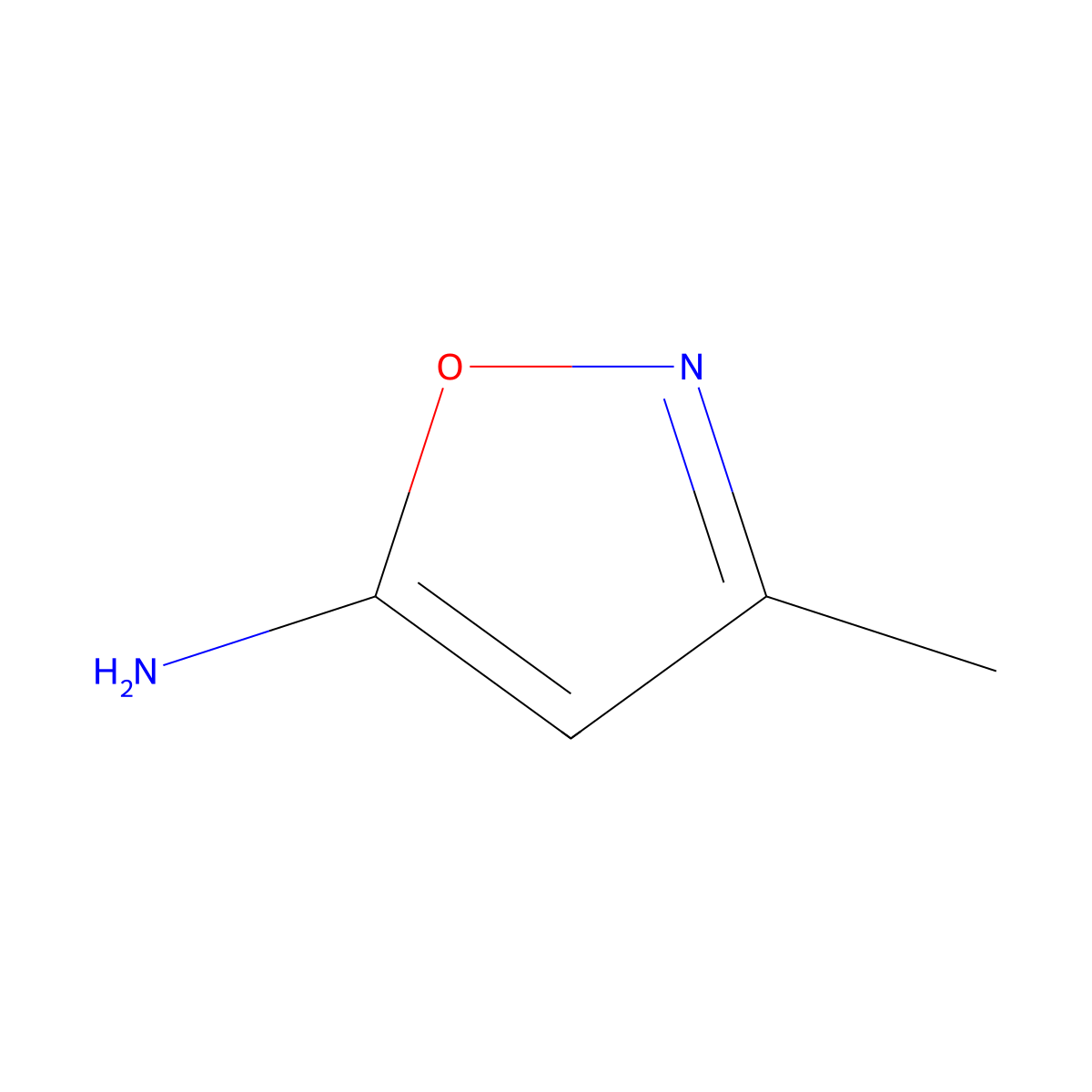 5-Amino-3-methylisoxazole molecular structure, CAS 14678-02-5