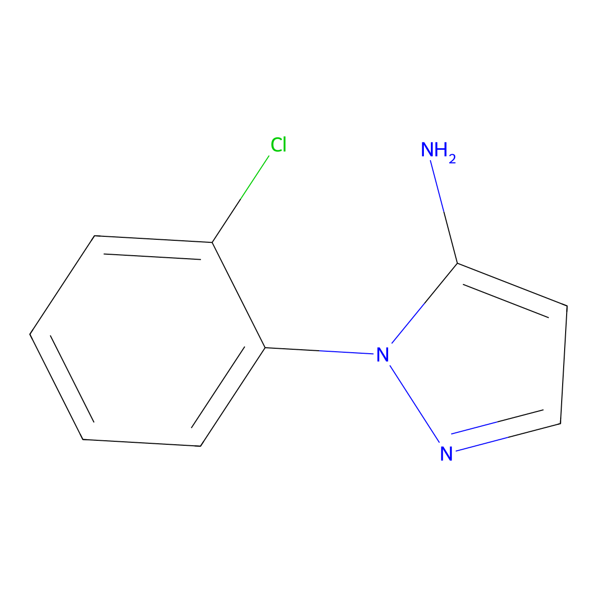 1-(2-Chlorophenyl)-1H-pyrazol-5-amine molecular structure, CAS 14678-96-7