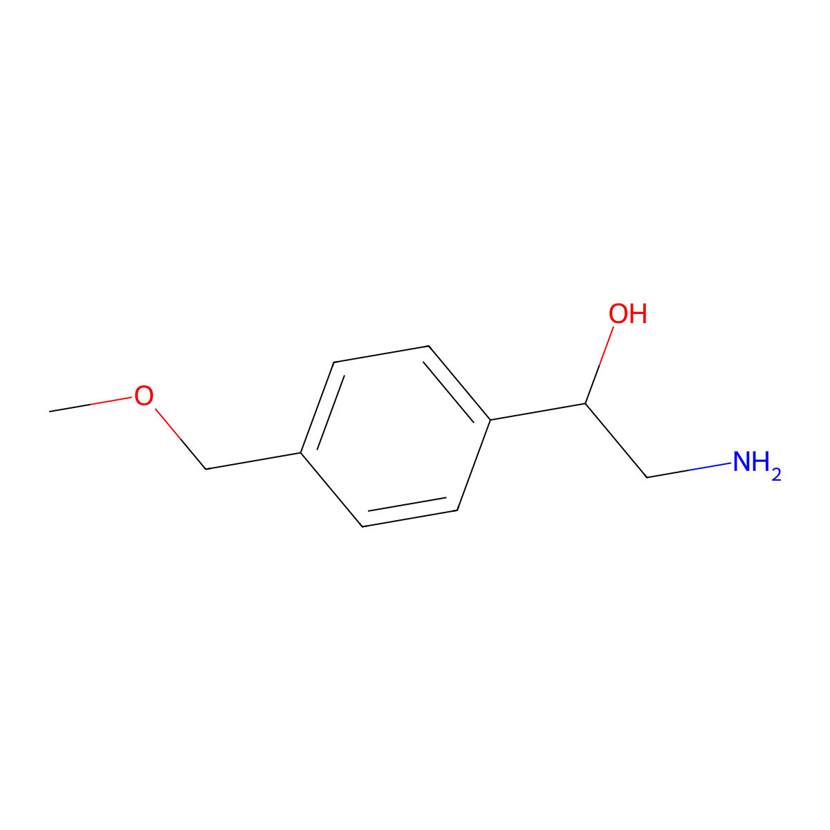 2-Amino-1-(4-(methoxymethyl)phenyl)ethan-1-ol molecular structure, CAS 1467842-23-4