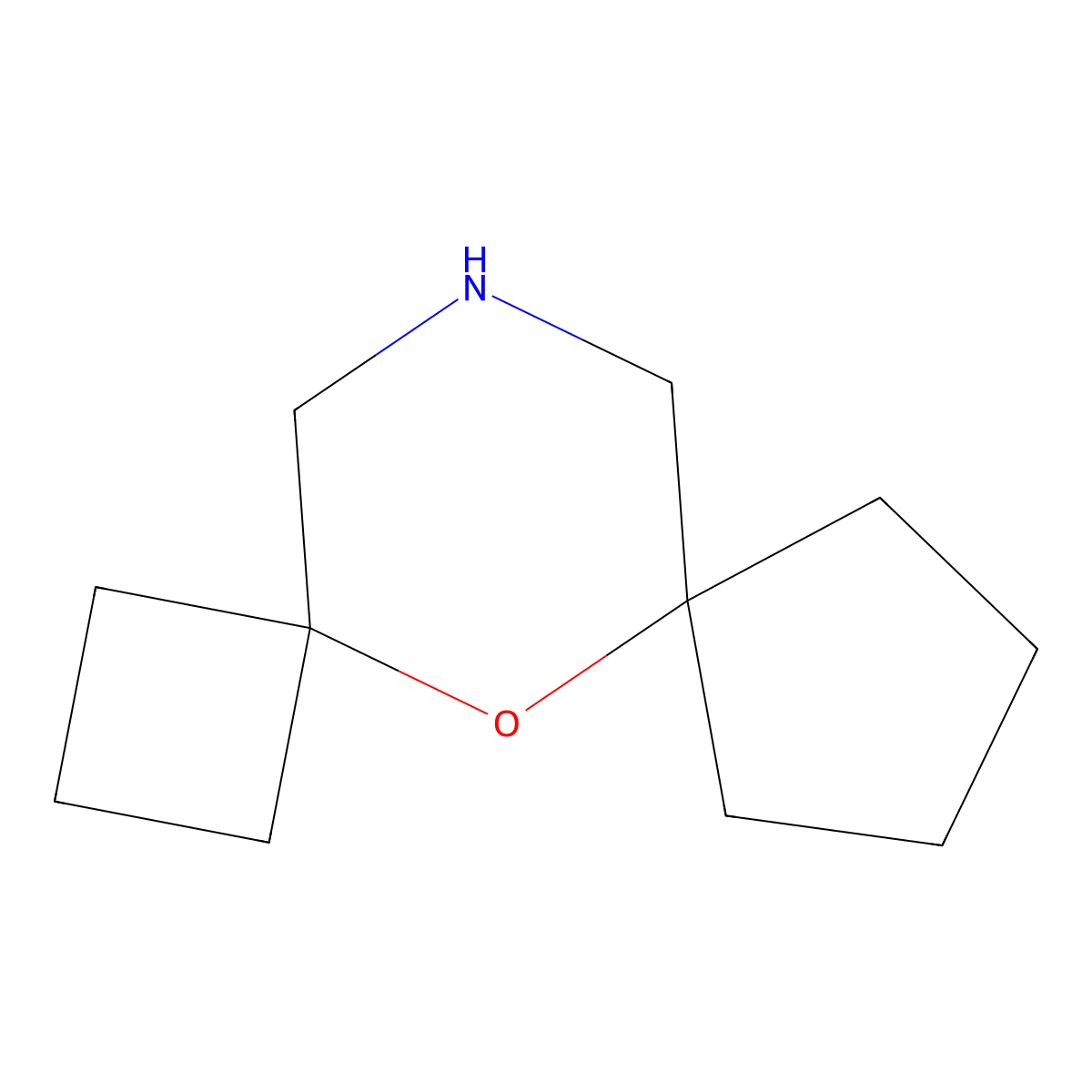 5-Oxa-12-azadispiro[3.1.4(6).3(4)]tridecane molecular structure, CAS 1467844-23-0