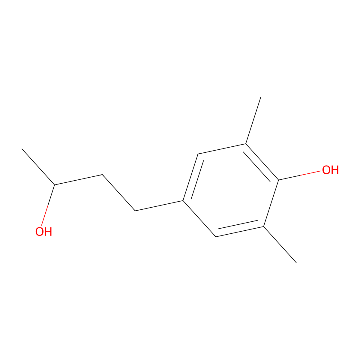 4-(3-Hydroxybutyl)-2,6-dimethylphenol molecular structure, CAS 1467848-06-1