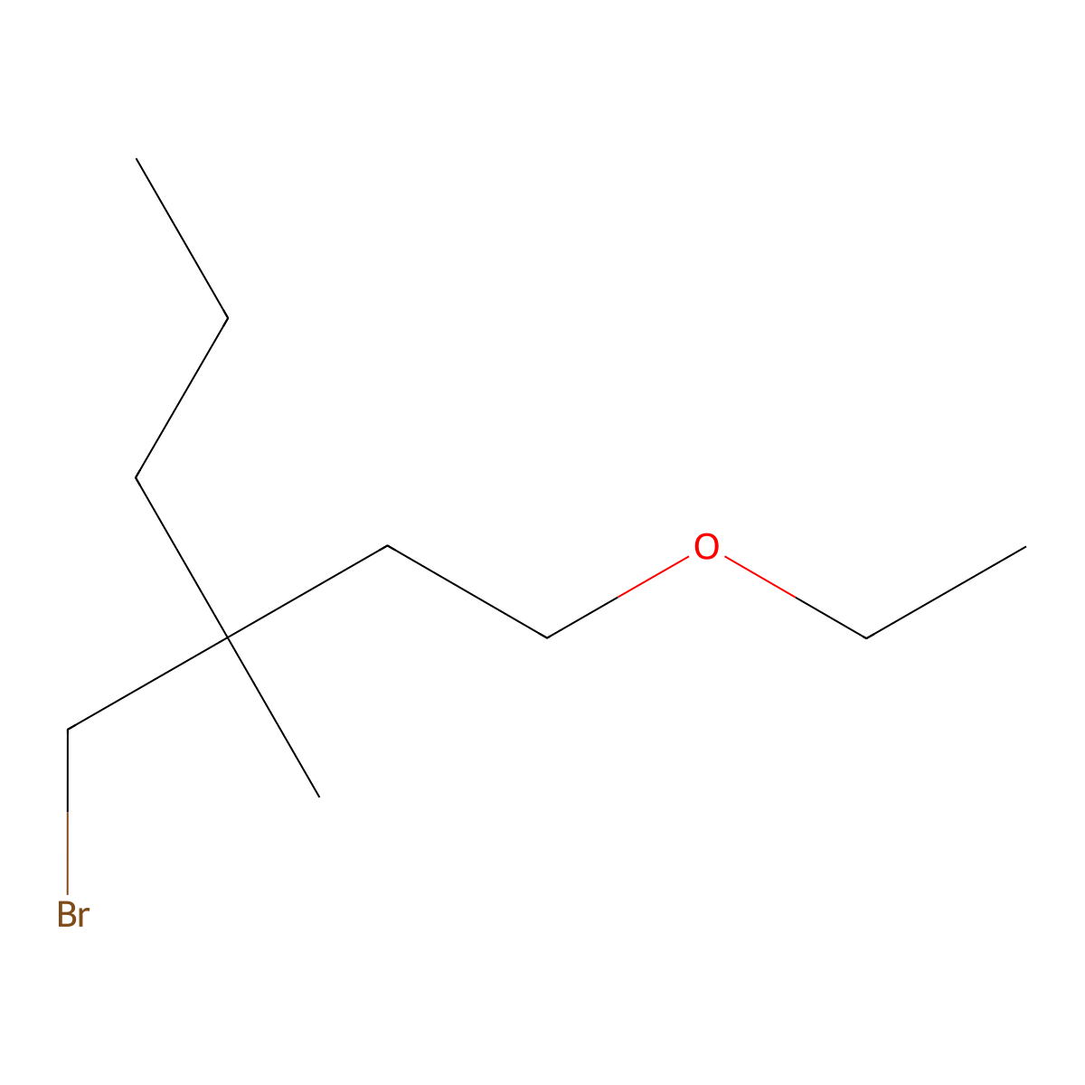 3-(Bromomethyl)-1-ethoxy-3-methylhexane molecular structure, CAS 1467851-87-1