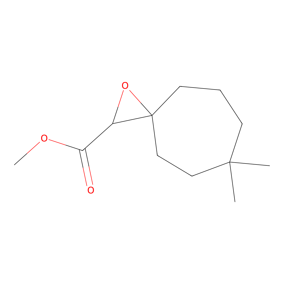 Methyl 6,6-dimethyl-1-oxaspiro[2.6]nonane-2-carboxylate molecular structure, CAS 1467860-30-5