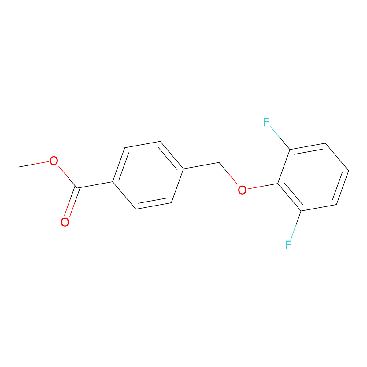 Methyl 4-((2,6-difluorophenoxy)methyl)benzoate molecular structure, CAS 1467871-86-8