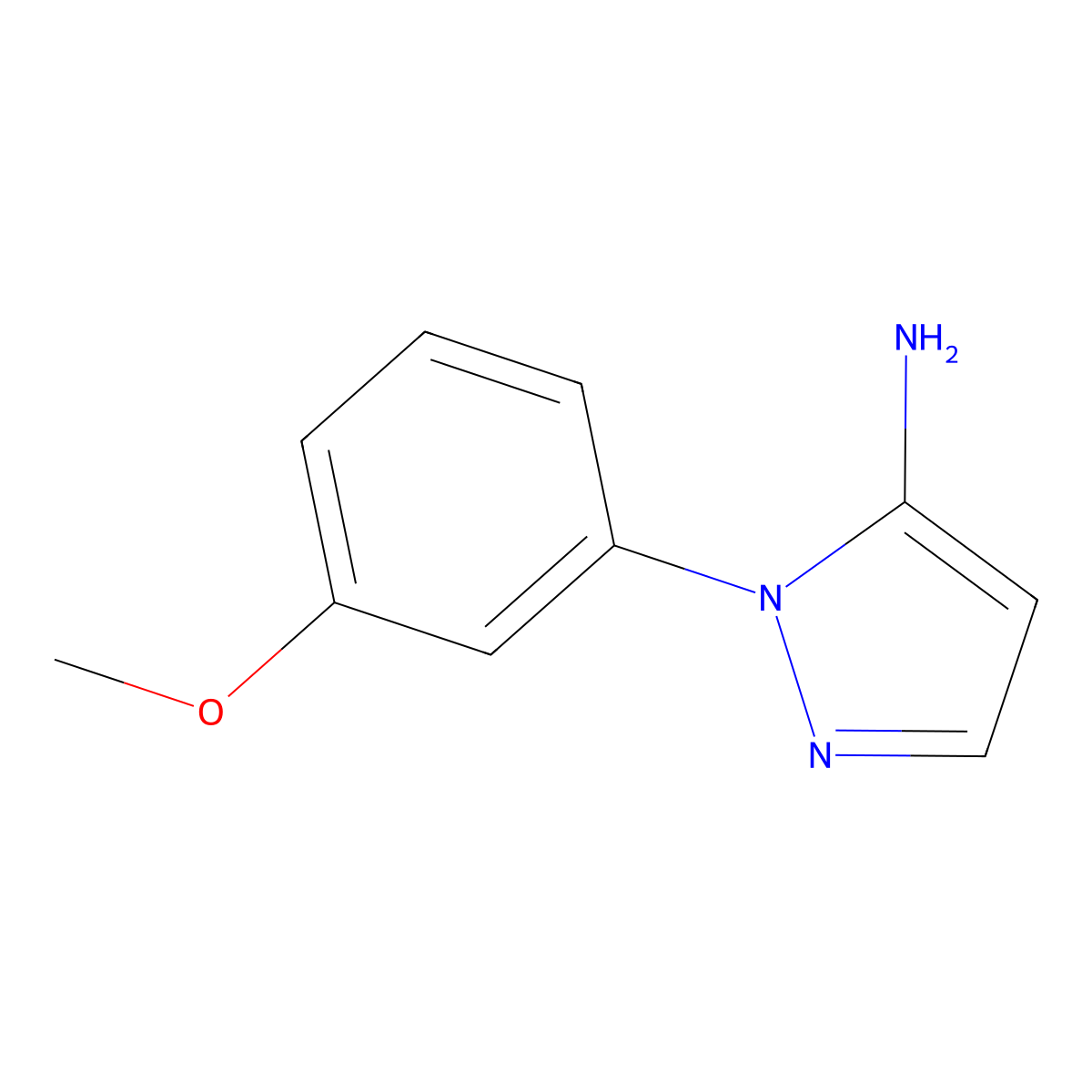 1-(3-Methoxyphenyl)-1h-pyrazol-5-amine molecular structure, CAS 14679-00-6