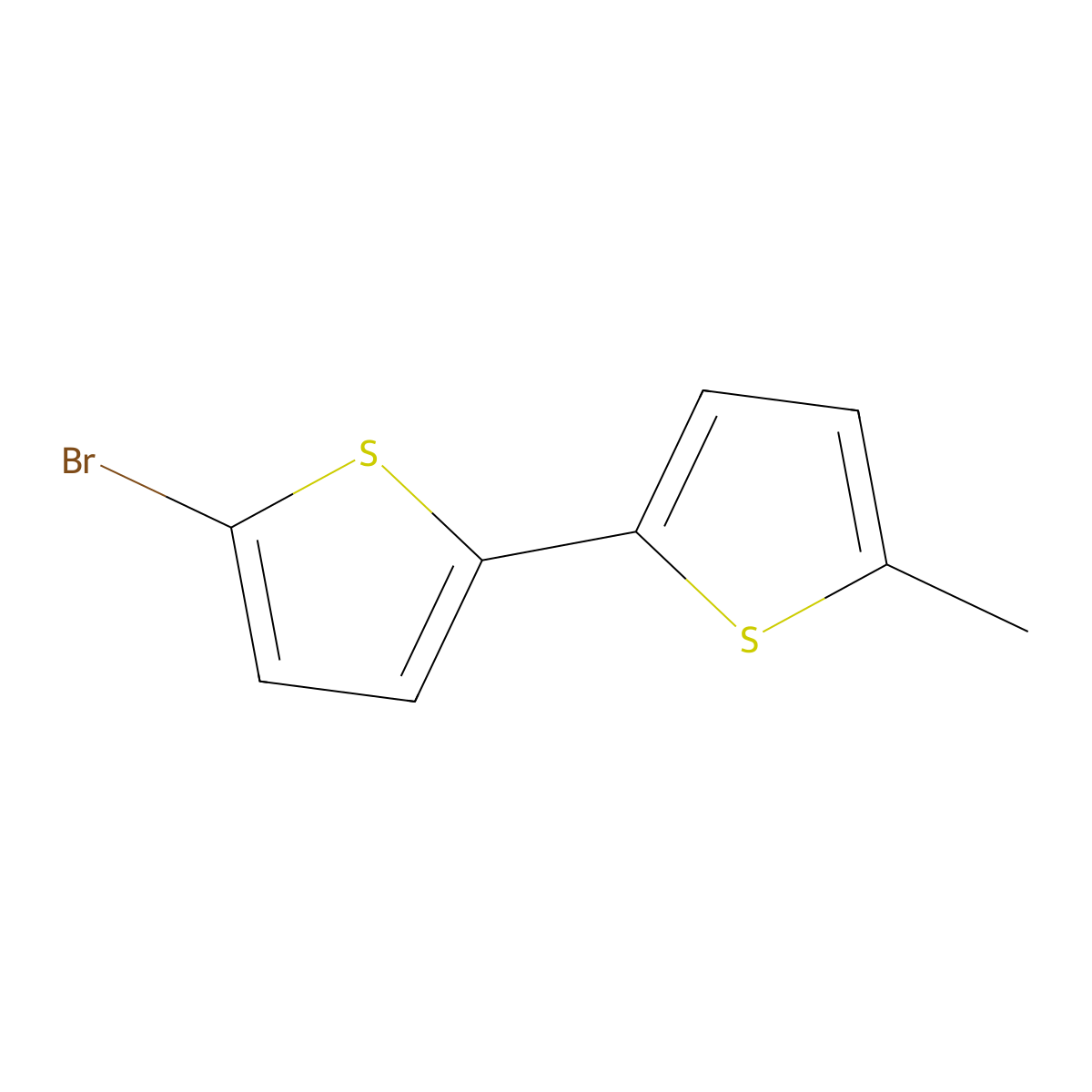 5-Bromo-5'-methyl-2,2'-bithiophene molecular structure, CAS 146796-00-1