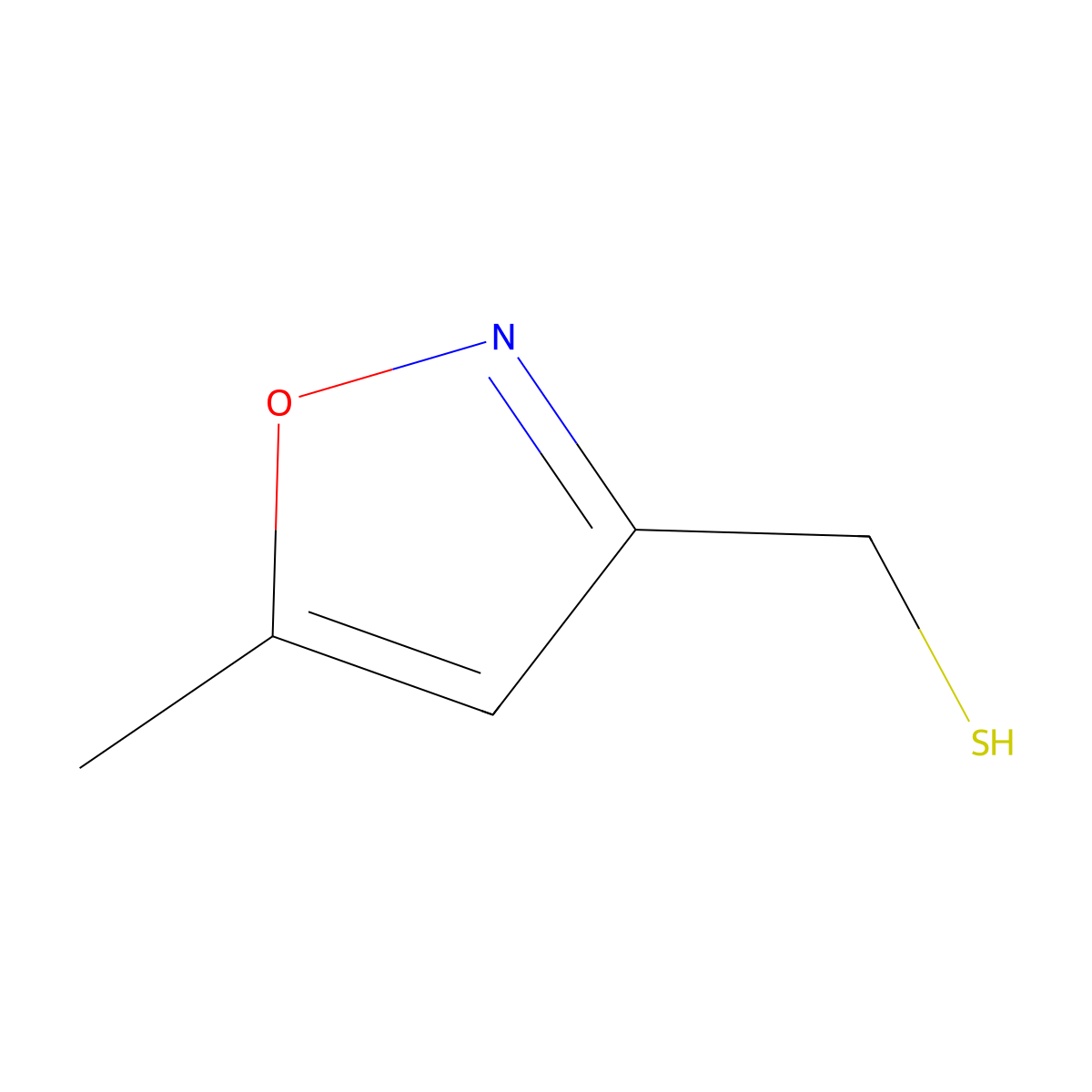 5-Methyl-3-isoxazolemethanethiol molecular structure, CAS 146796-46-5