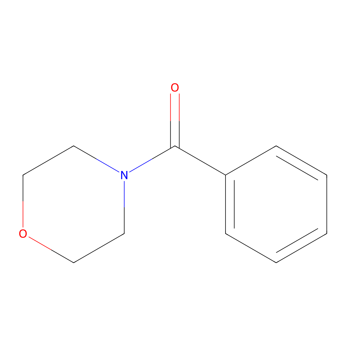 N-Benzoylmorpholine molecular structure, CAS 1468-28-6