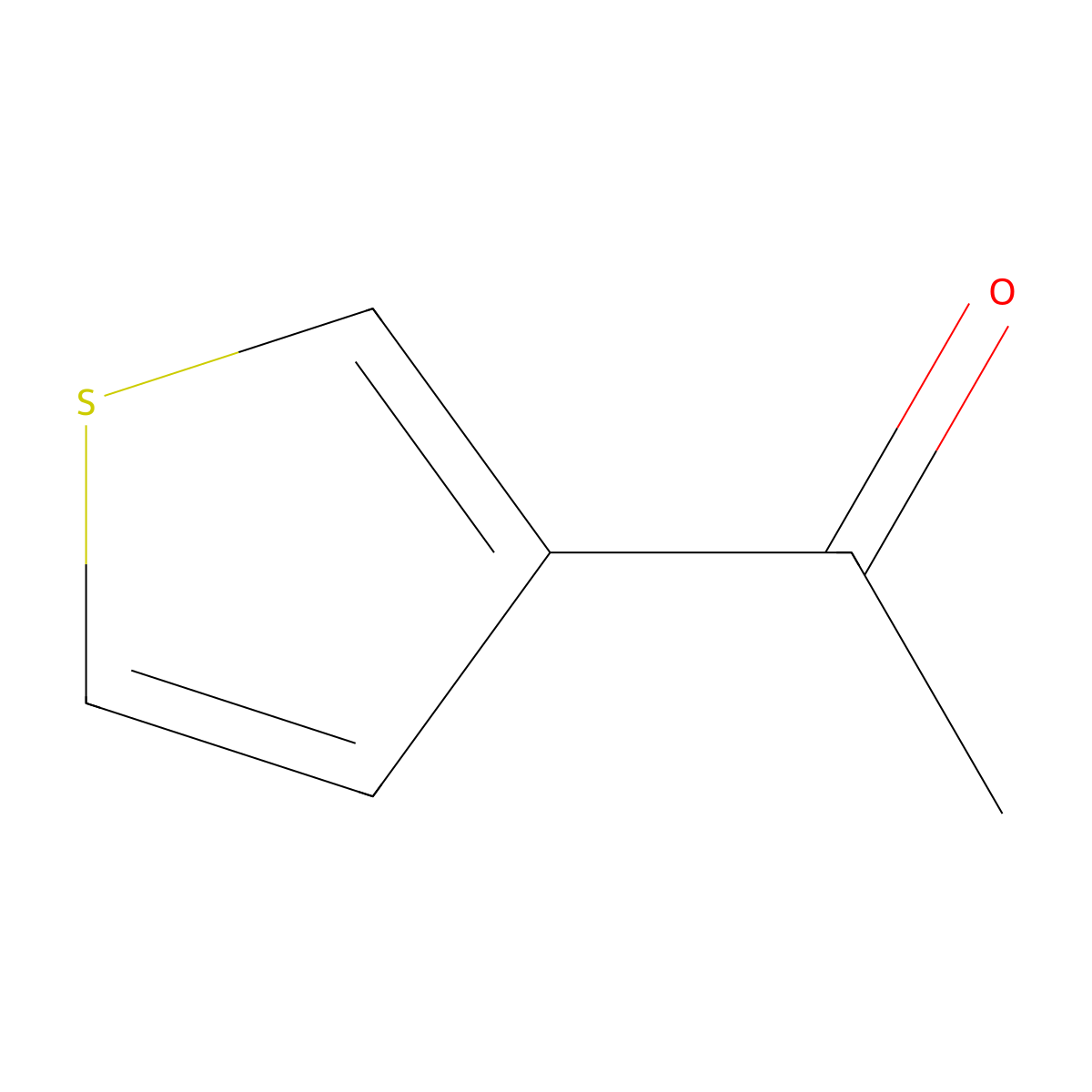1-(Thiophen-3-yl)ethanone molecular structure, CAS 1468-83-3