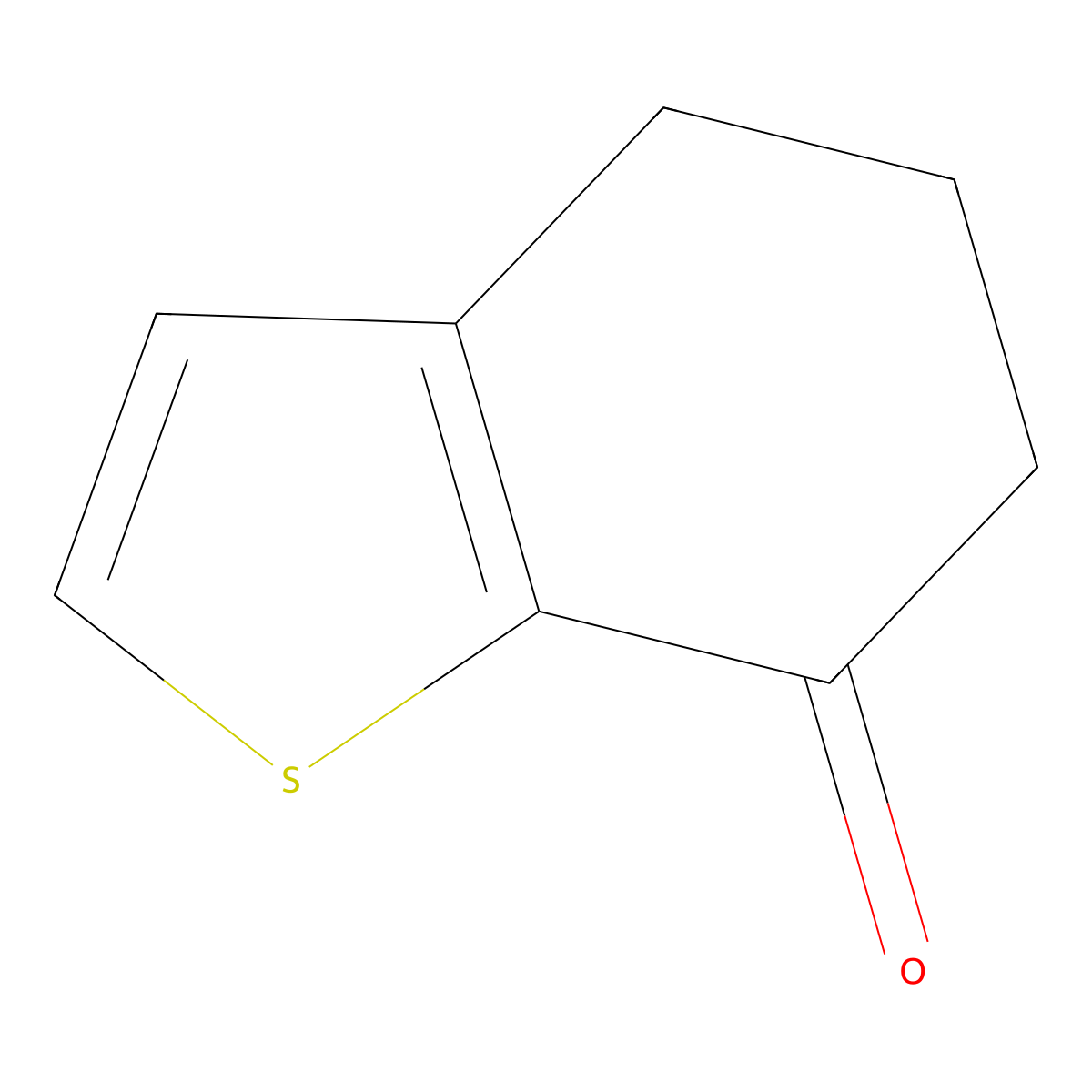 4,5,6,7-Tetrahydro-1-benzothiophen-7-one molecular structure, CAS 1468-84-4
