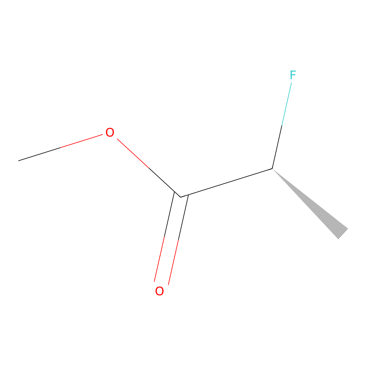 Methyl (2R)-2-fluoropropanoate molecular structure, CAS 146805-74-5