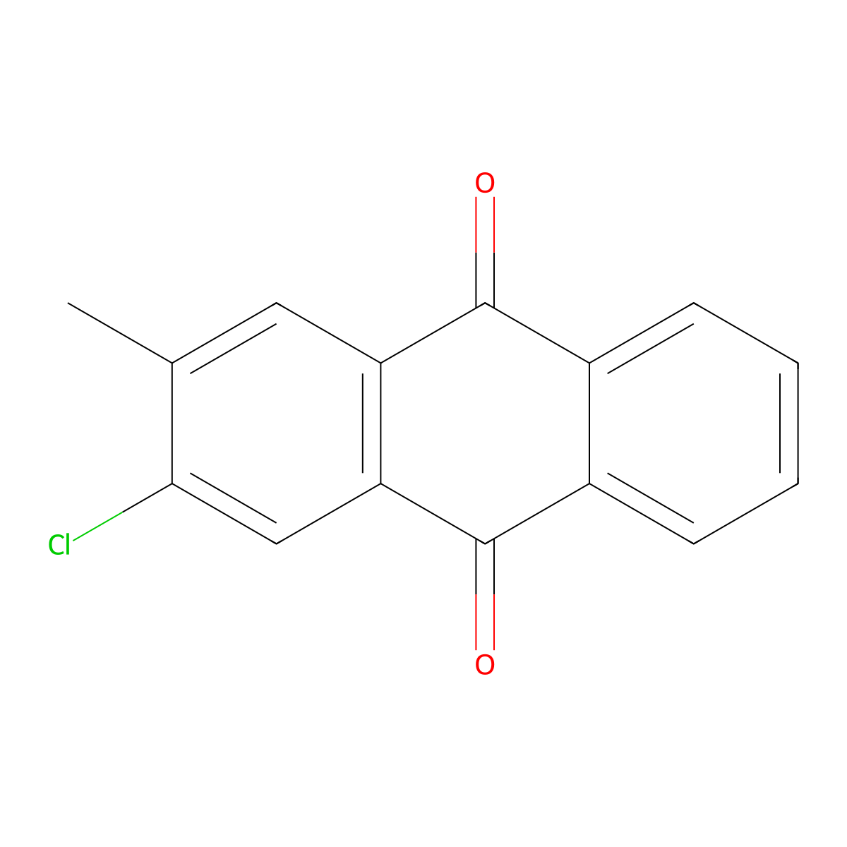 2-Chloro-3-methylanthracene-9,10-dione molecular structure, CAS 14684-09-4