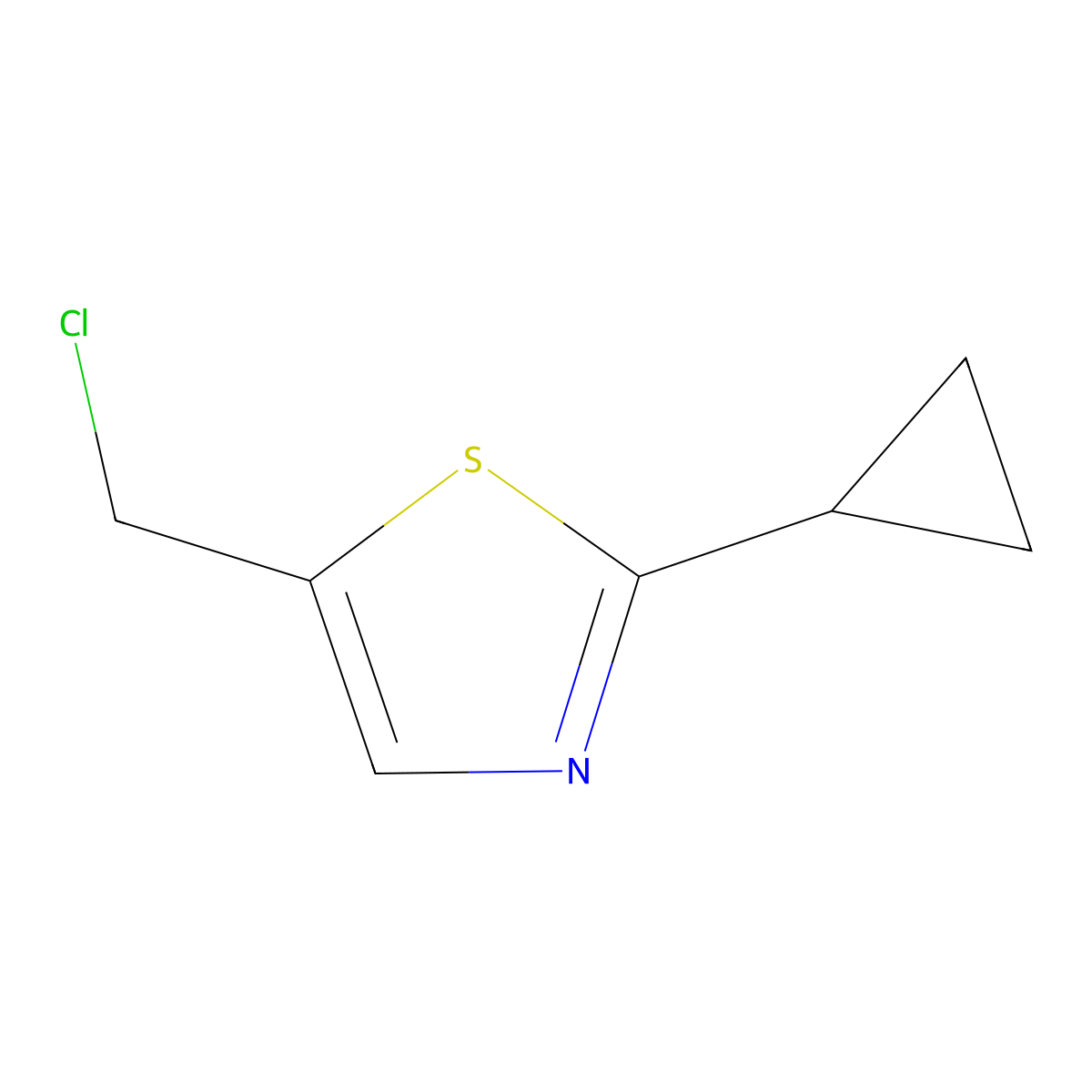 5-(Chloromethyl)-2-cyclopropylthiazole molecular structure, CAS 1468426-47-2